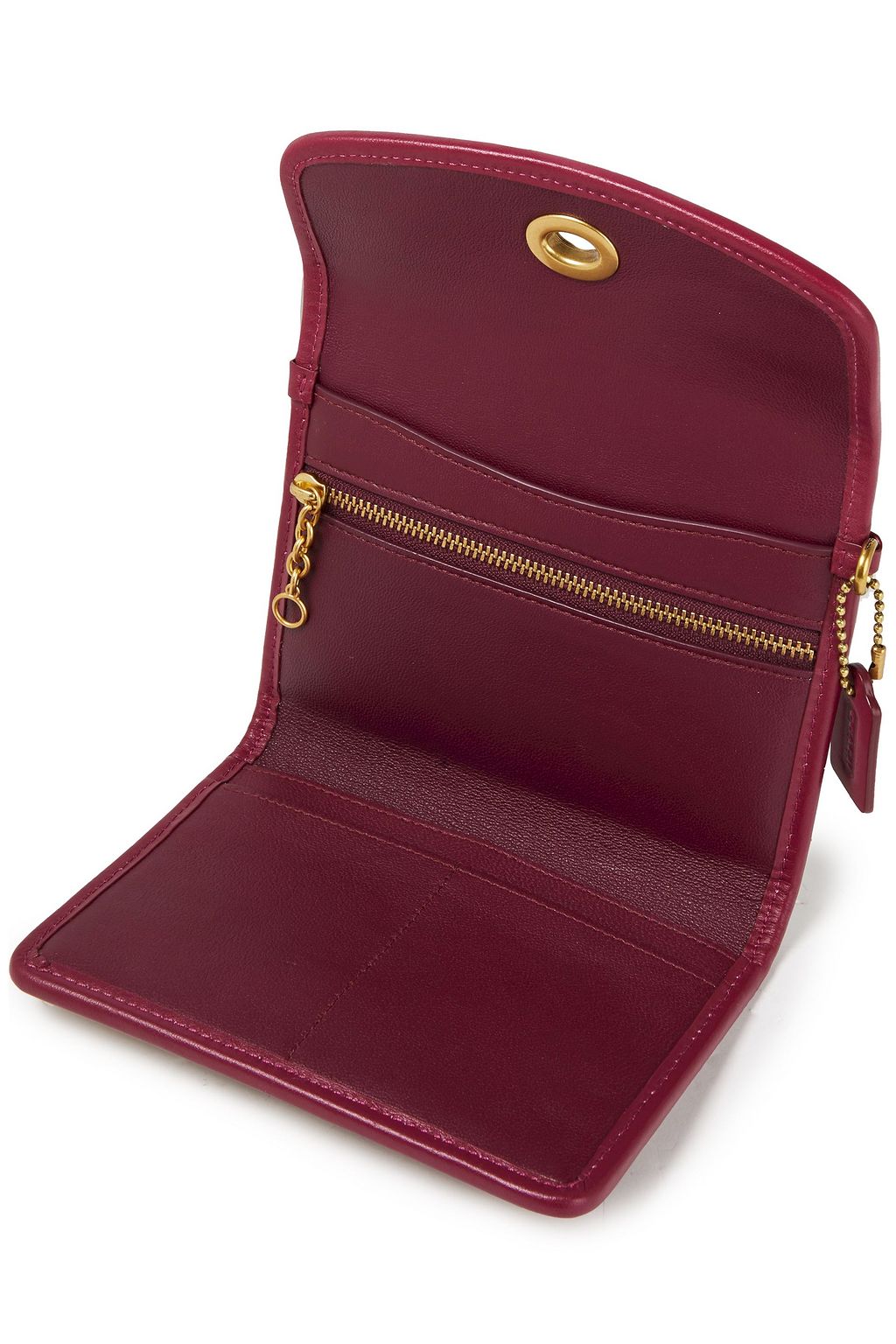COACH Logo-print faux leather wallet