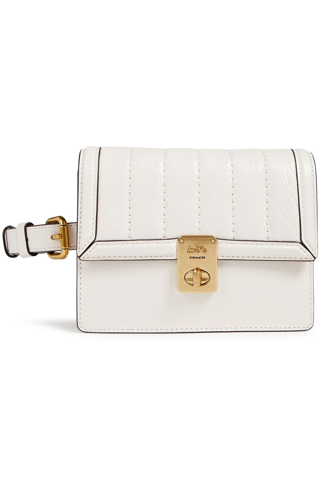 COACH Convertible quilted textured-leather belt bag