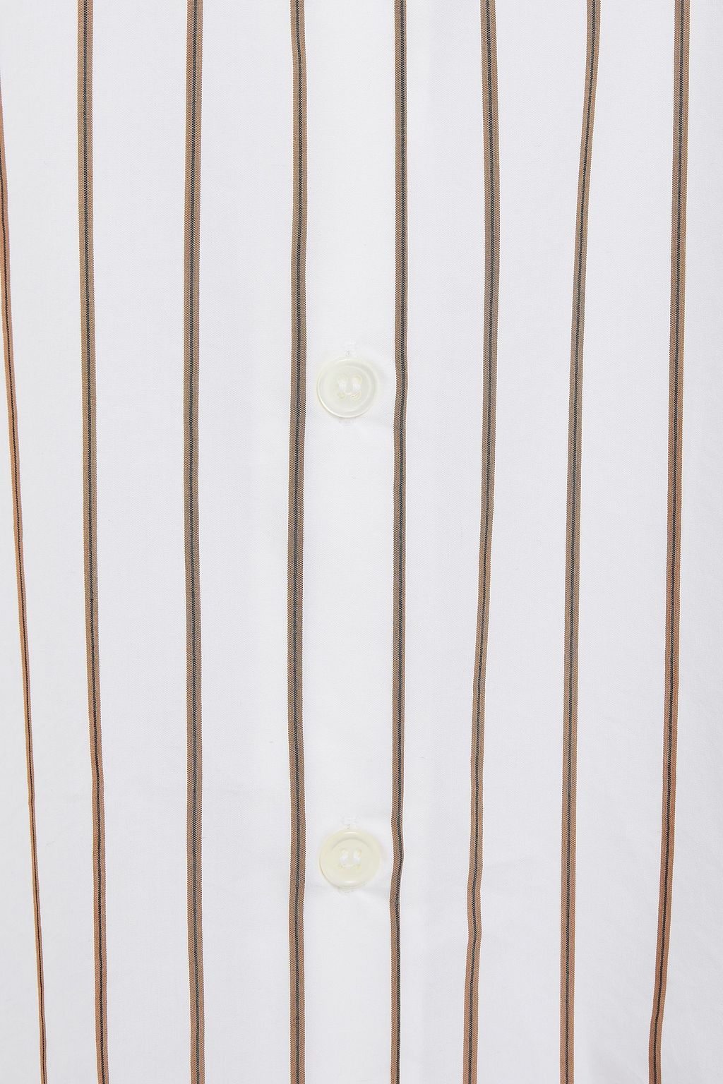 FRAME Striped cotton-blend poplin shirt