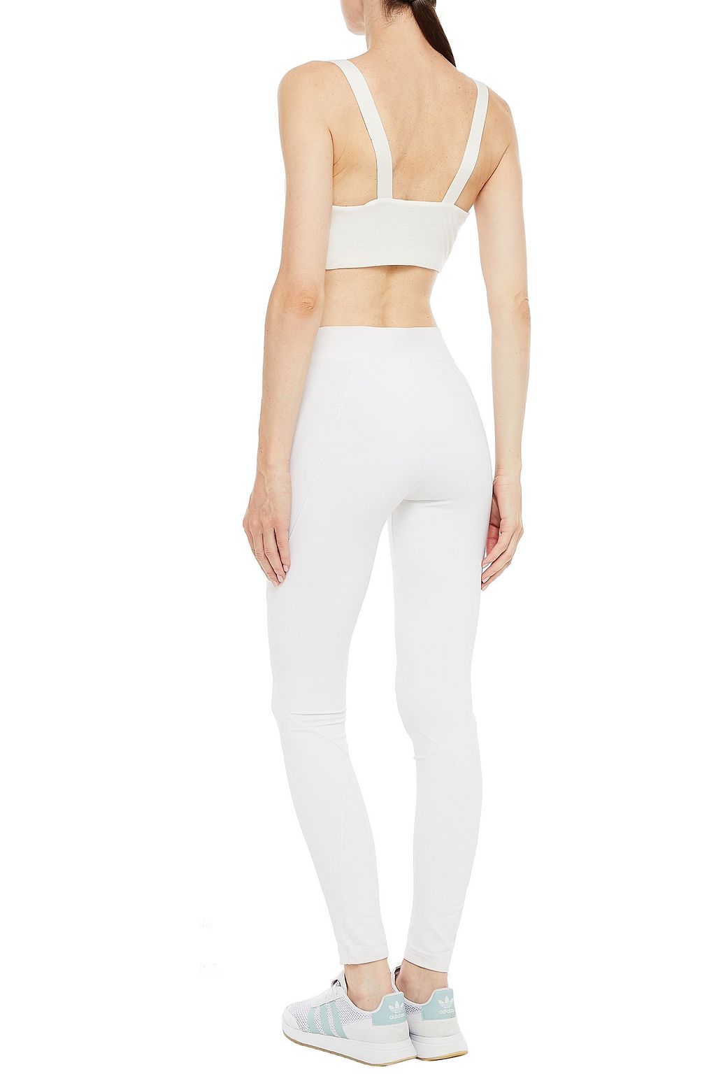 APL ATHLETIC PROPULSION LABS Draped wool-jersey bra top