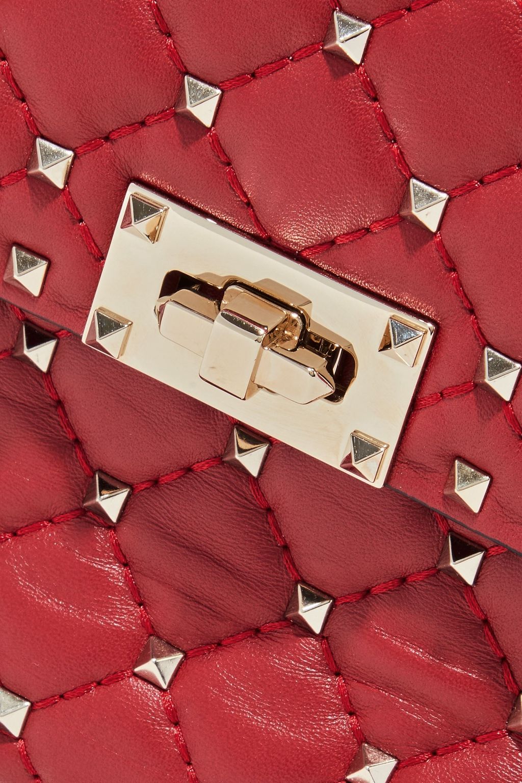 VALENTINO GARAVANI Rockstud Spike medium quilted leather shoulder bag