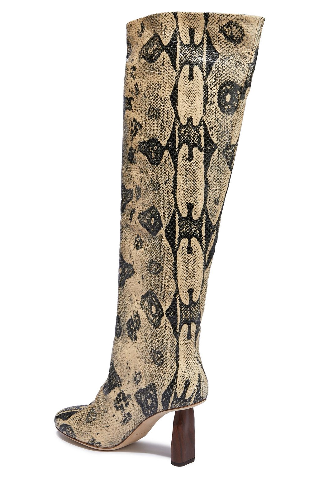REJINA PYO Allegra snake-effect leather knee boots