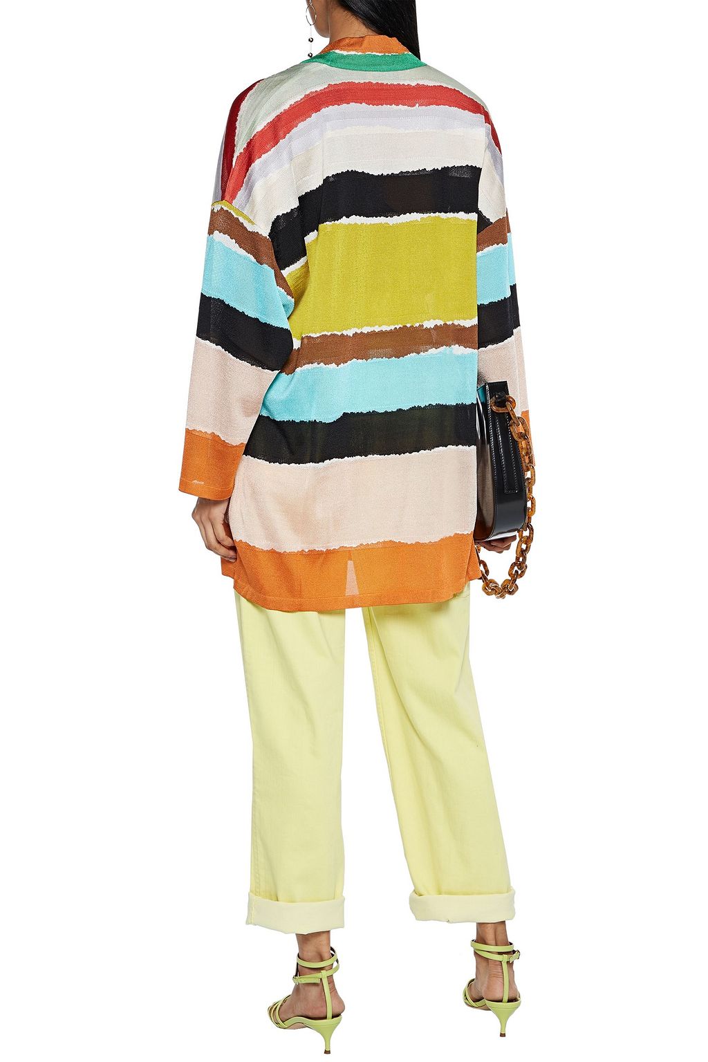MISSONI Color-block stretch-knit cardigan