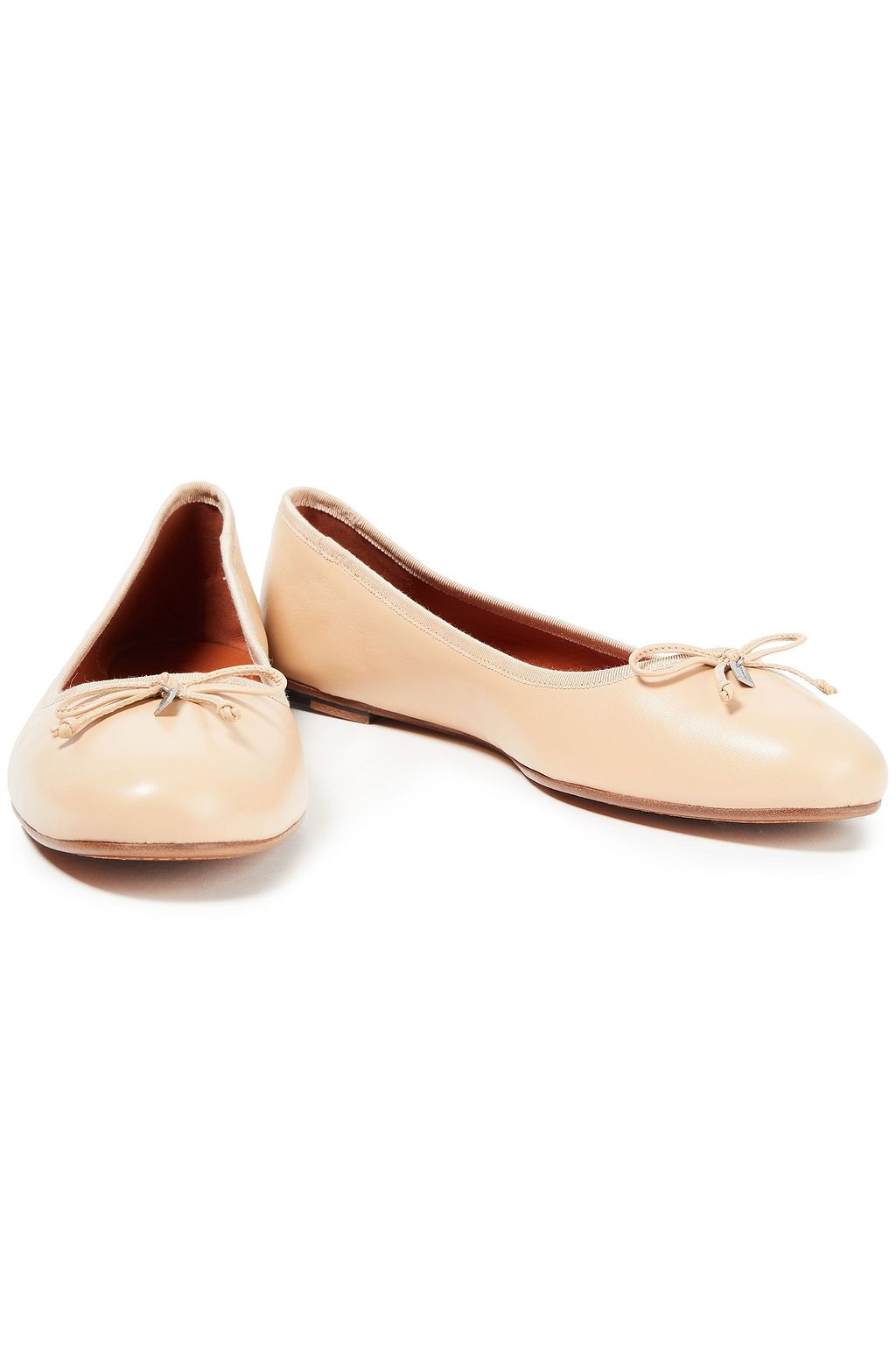 COACH Bow-embellished leather ballet flats