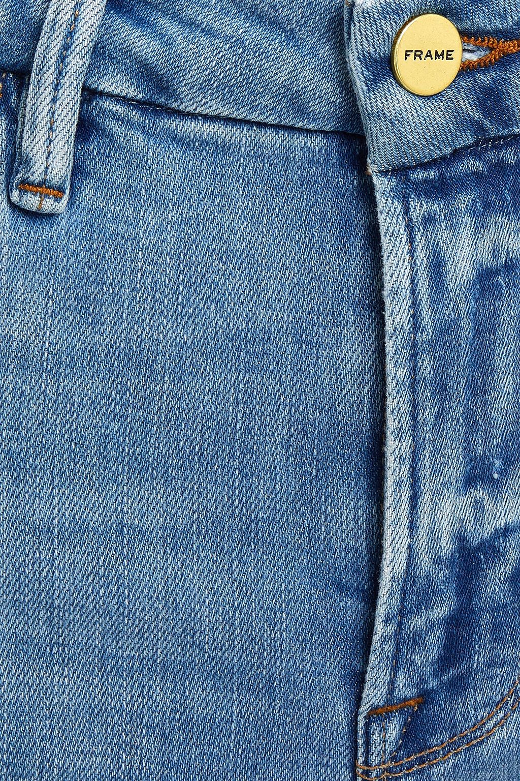 FRAME Le Crop Mini Boot cropped high-rise bootcut jeans