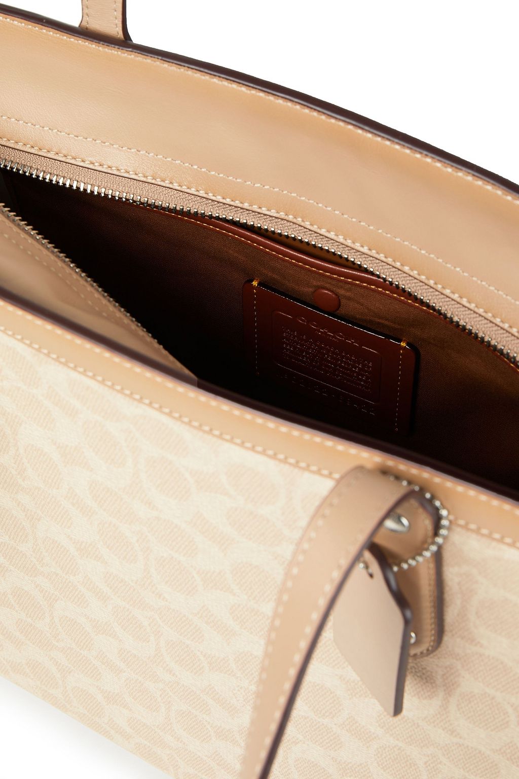 COACH Logo-print faux leather tote