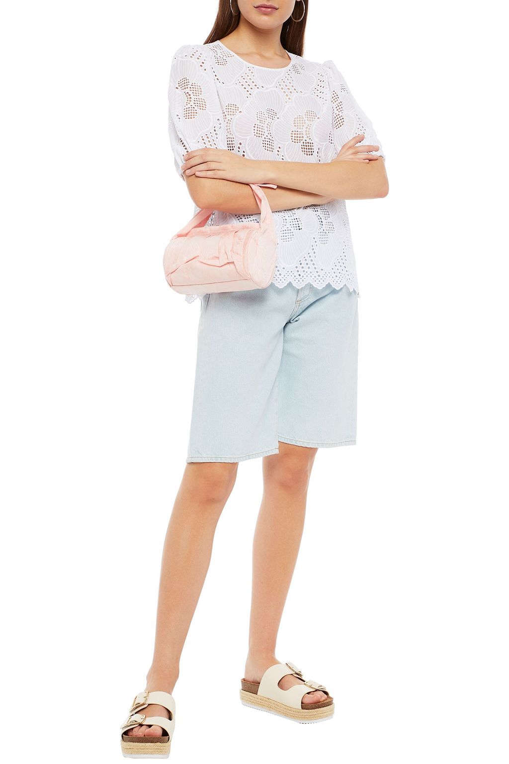 SAMSØE Φ SAMSØE Broderie anglaise cotton blouse