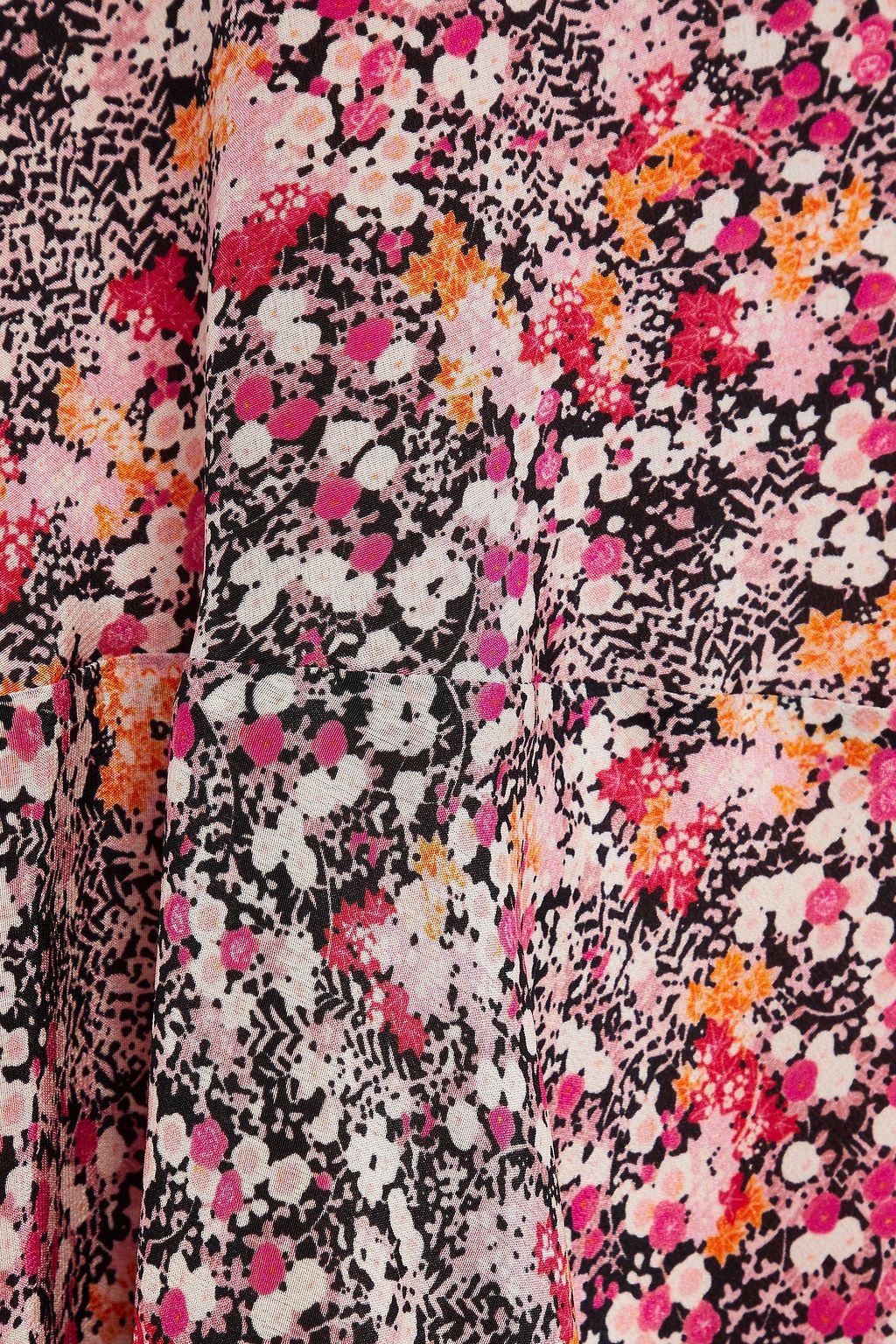ALTUZARRA Snake-print silk crepe de chine skirt