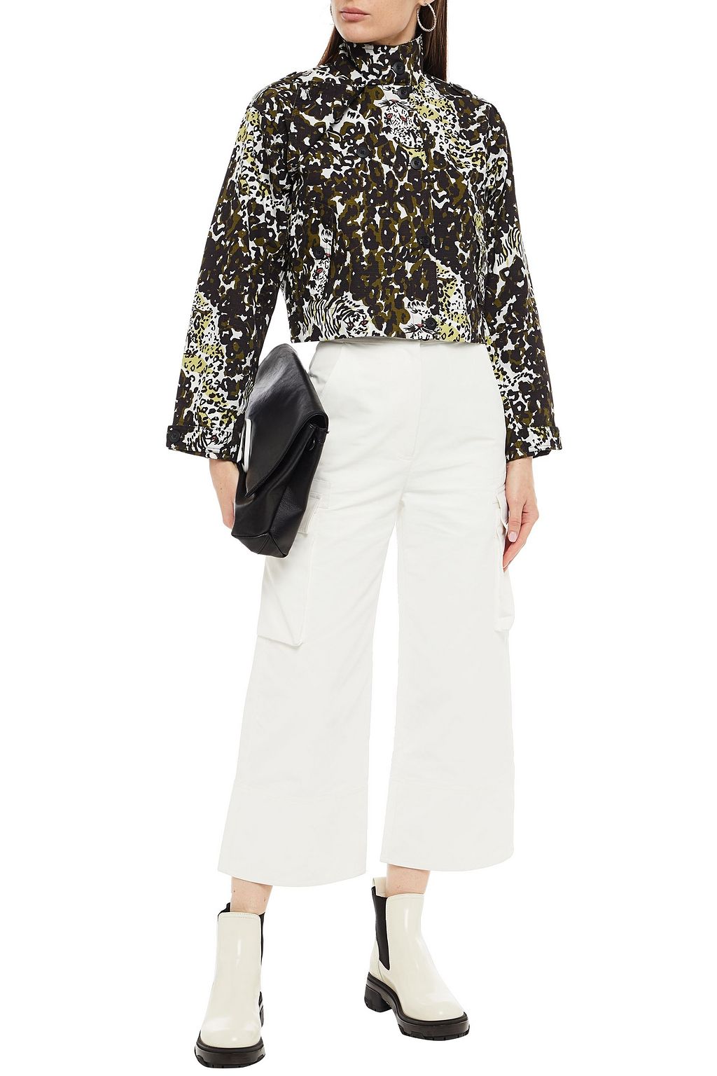 SAMSØE Φ SAMSØE Printed cotton-jacquard jacket