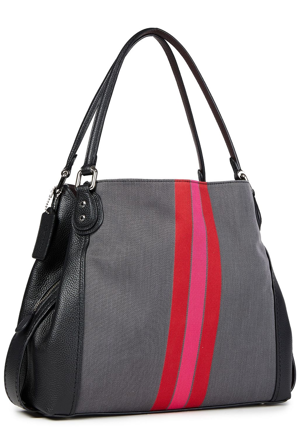 COACH Leather-trimmed canvas shoulder bag