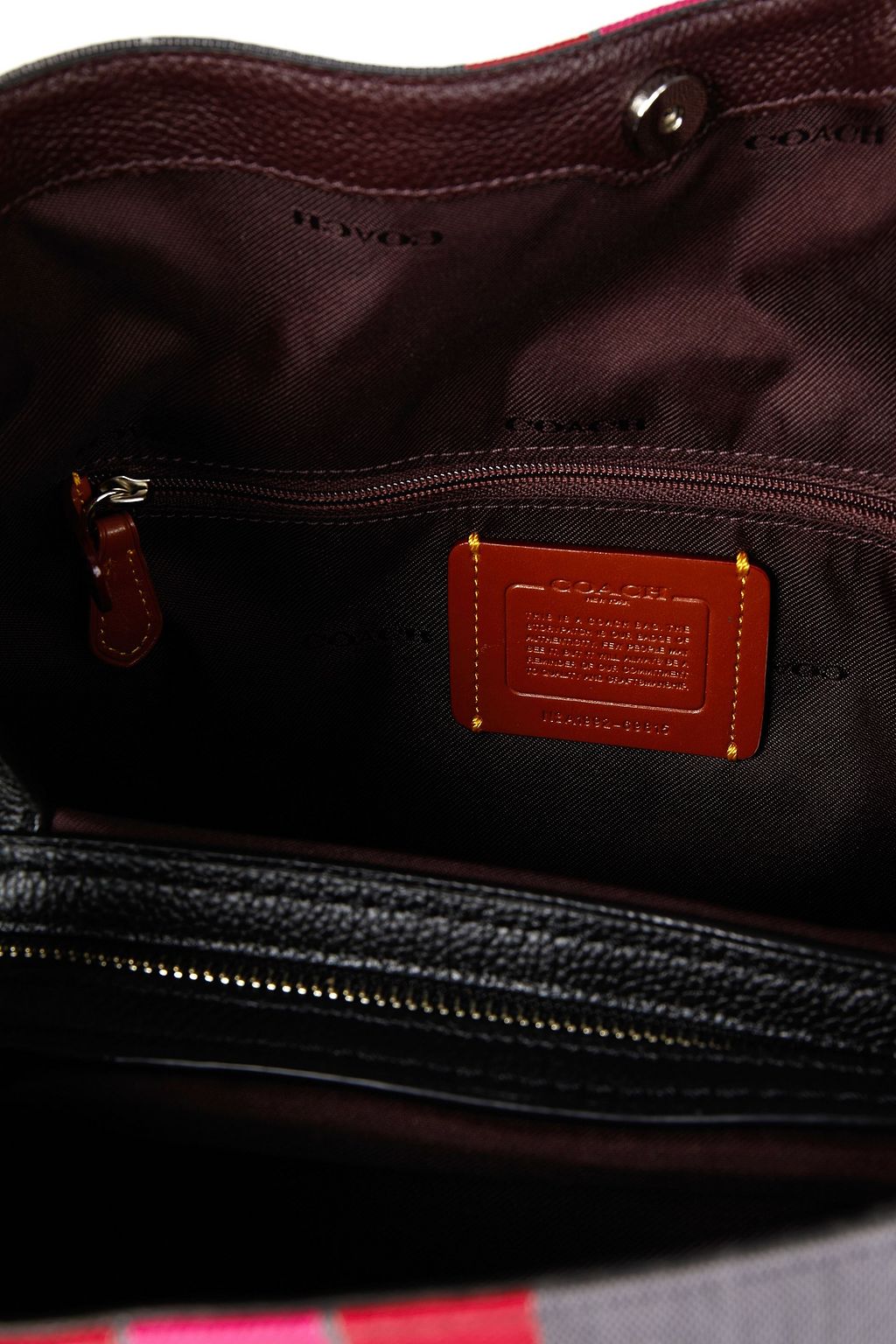 COACH Leather-trimmed canvas shoulder bag