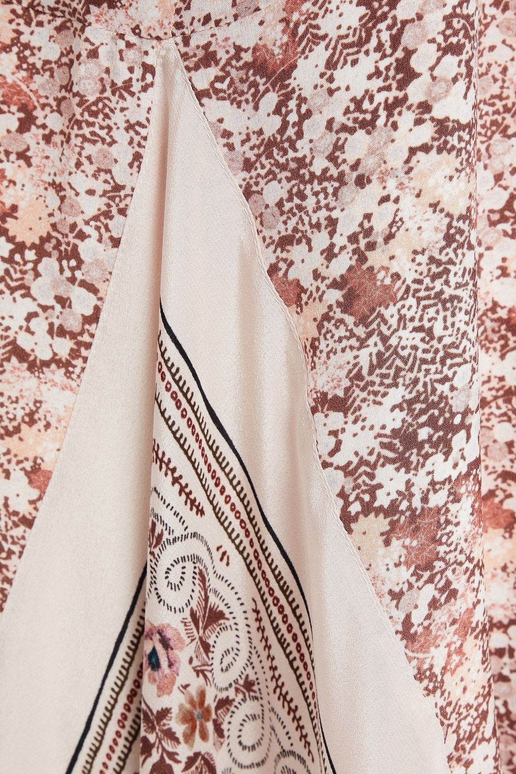 ALTUZARRA Asymmetric printed silk crepe de chine dress