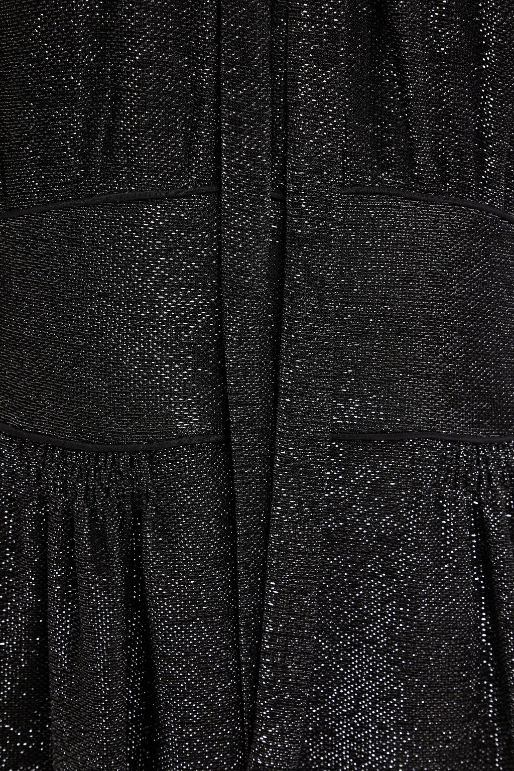 COACH Gathered lamé mini dress