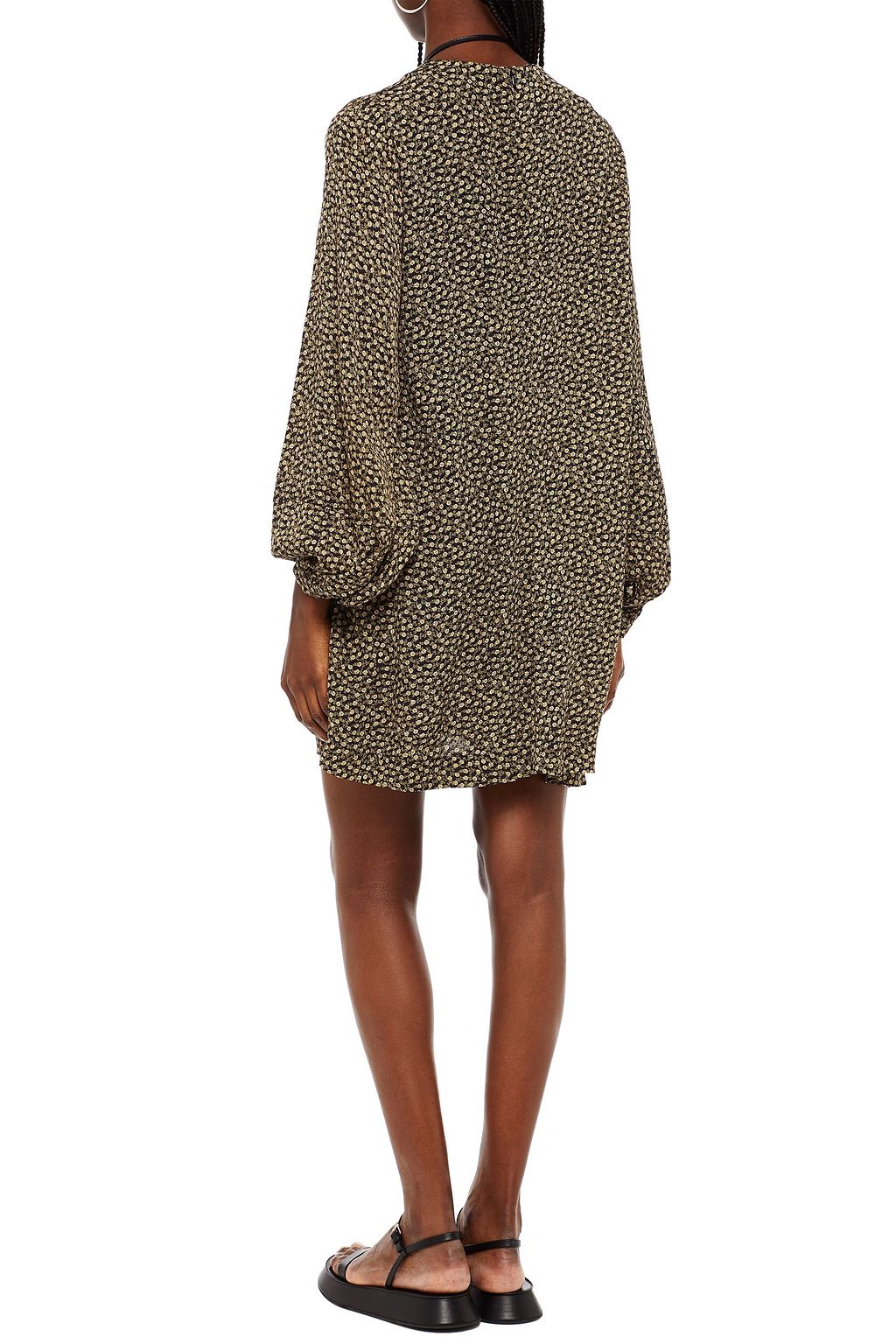 SAMSØE Φ SAMSØE Floral-print crepe mini dress