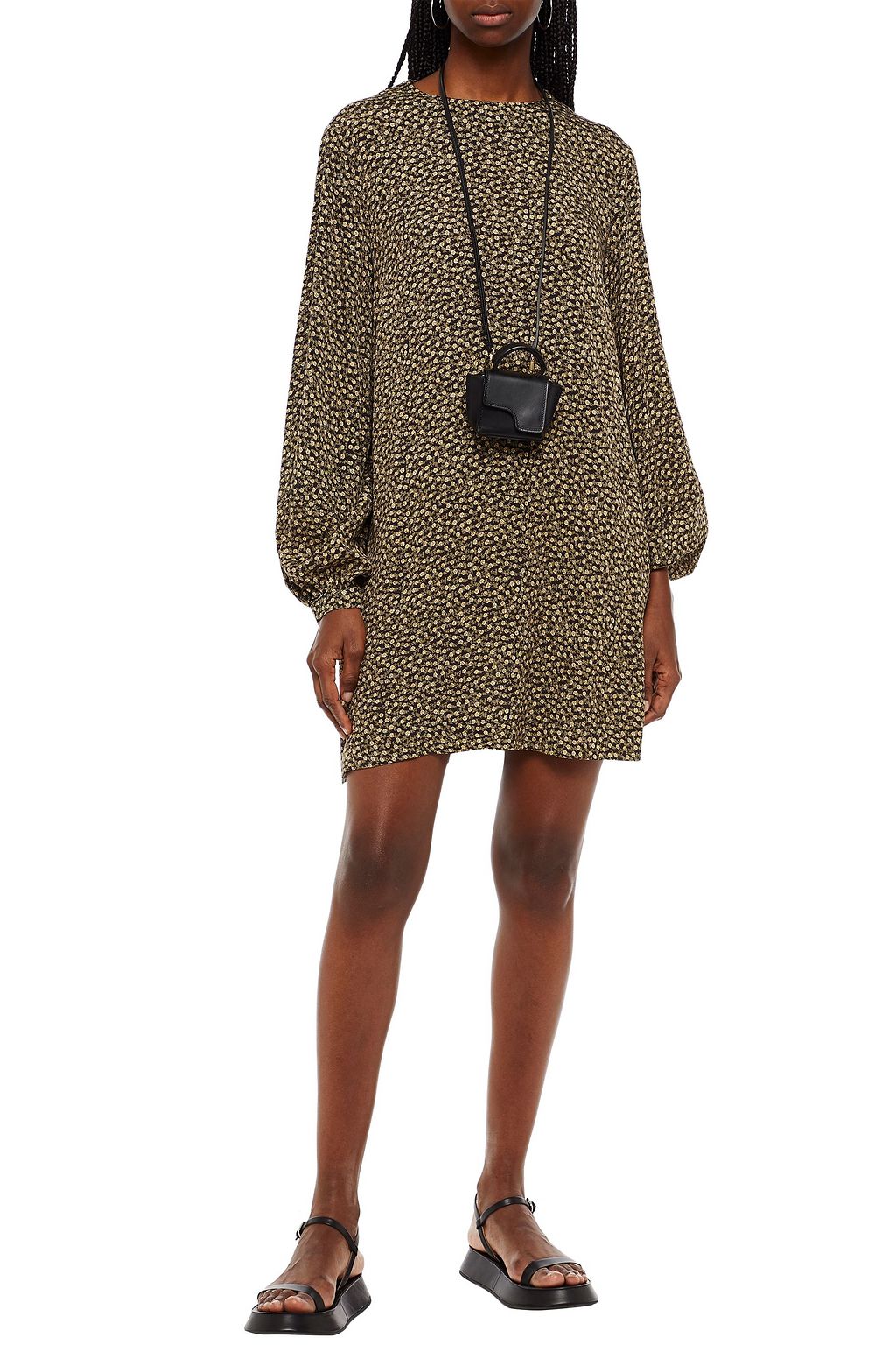 SAMSØE Φ SAMSØE Floral-print crepe mini dress