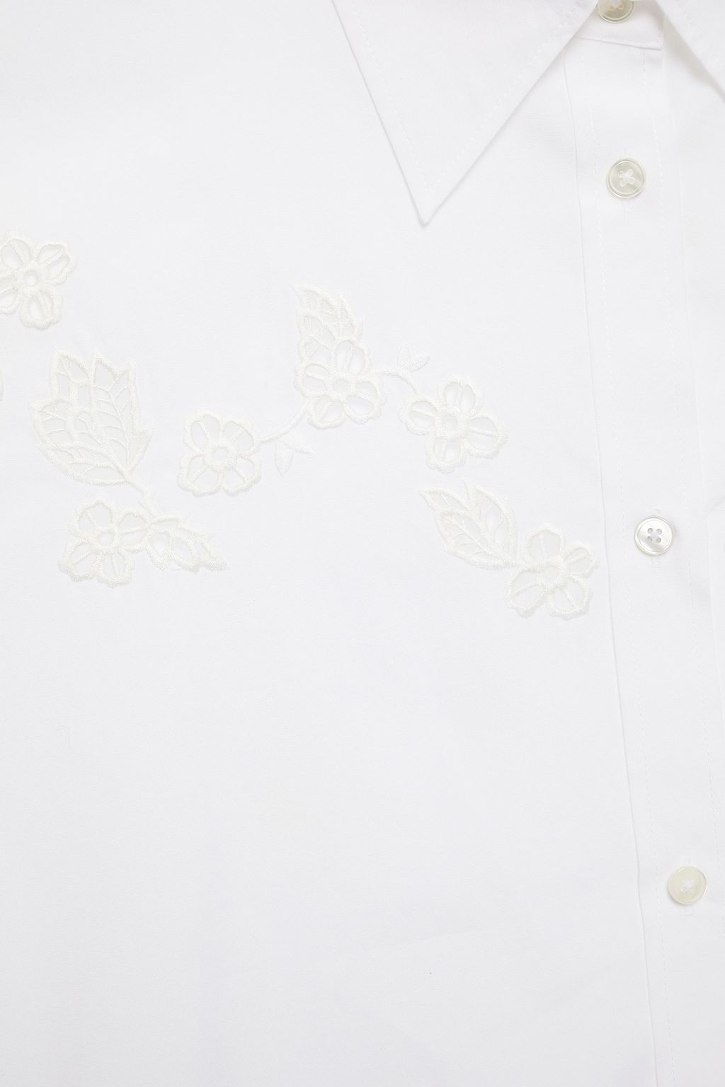 COACH Embroidered cotton-poplin shirt