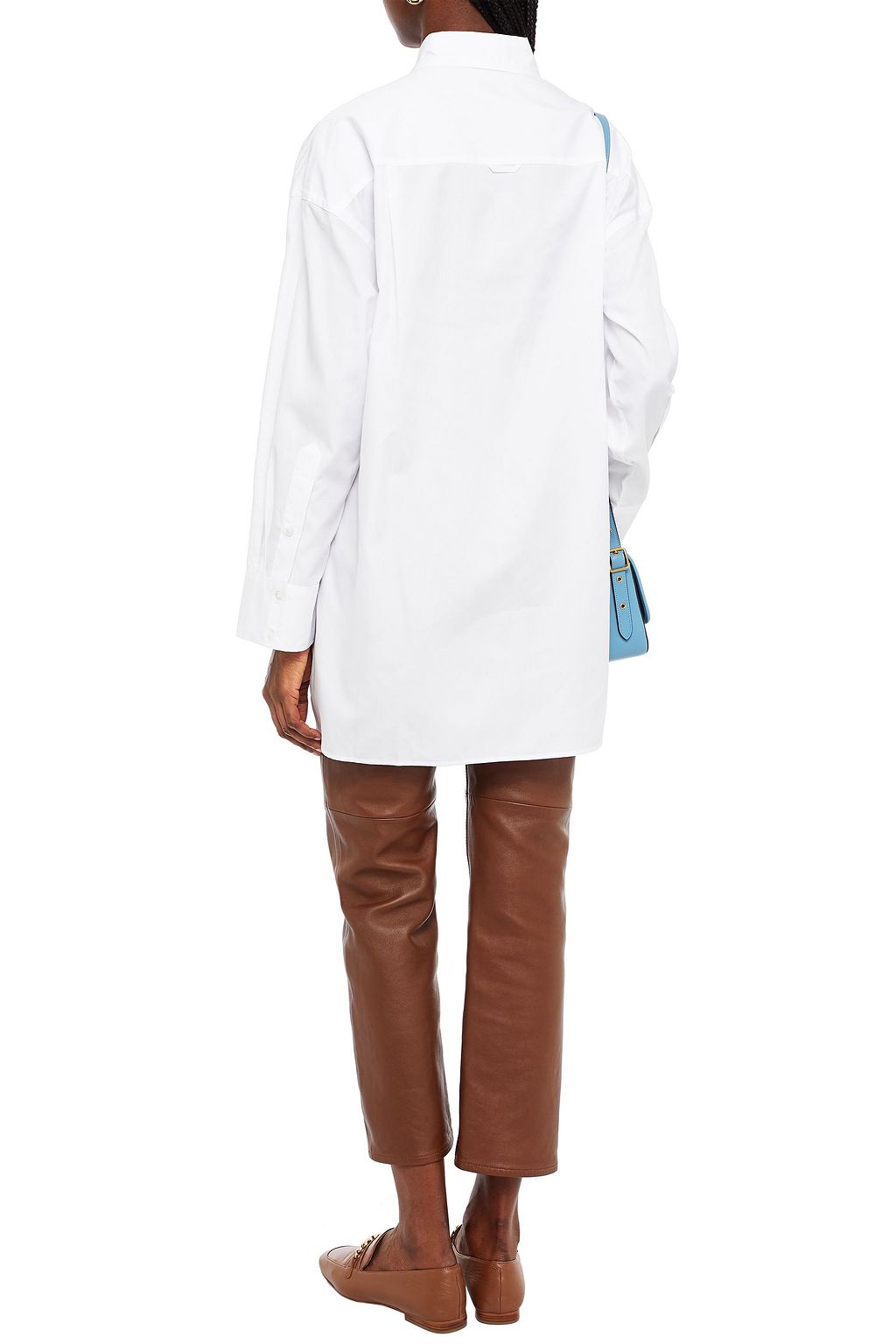 COACH Embroidered cotton-poplin shirt
