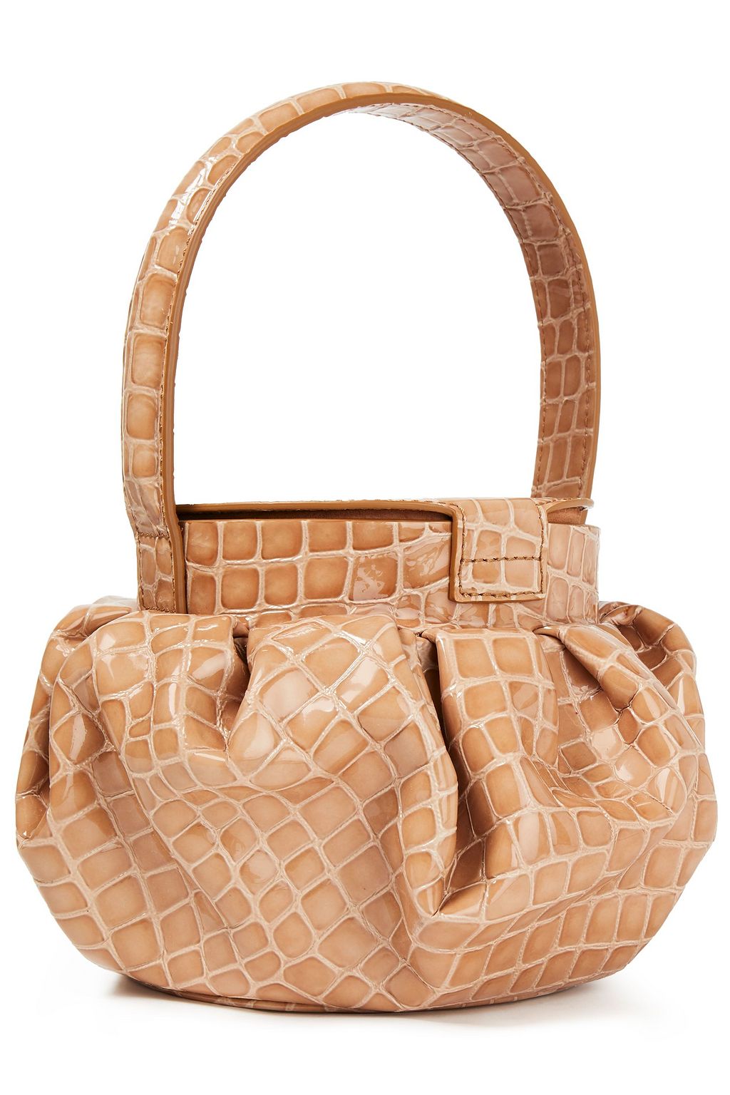 REJINA PYO Agnes gathered croc-effect leather tote