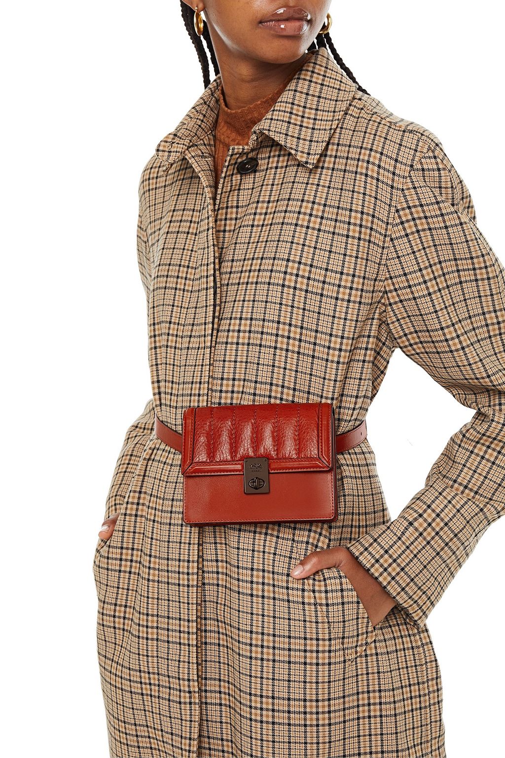 COACH Convertible quilted textured-leather belt bag