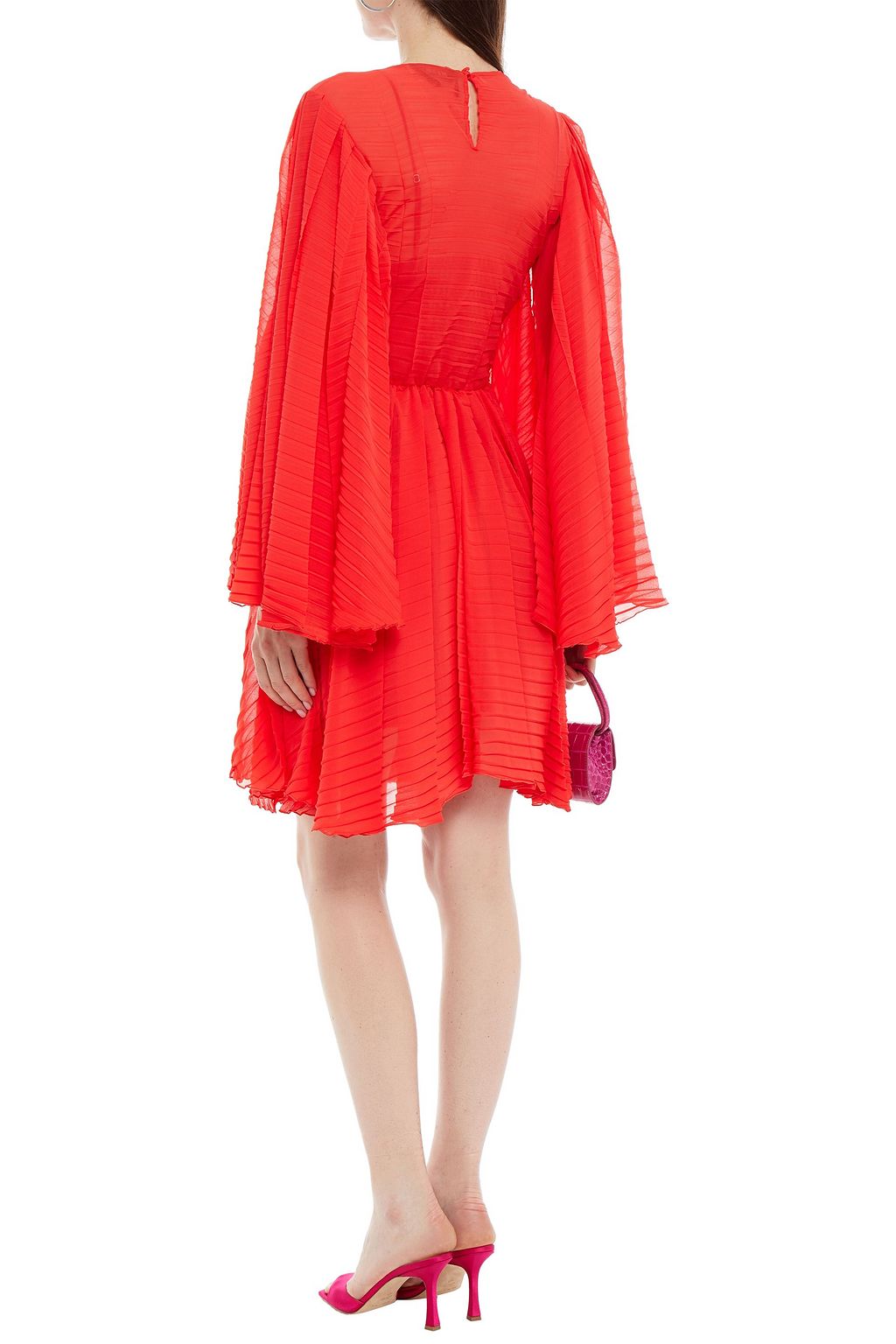 MSGM Gathered crepon mini dress