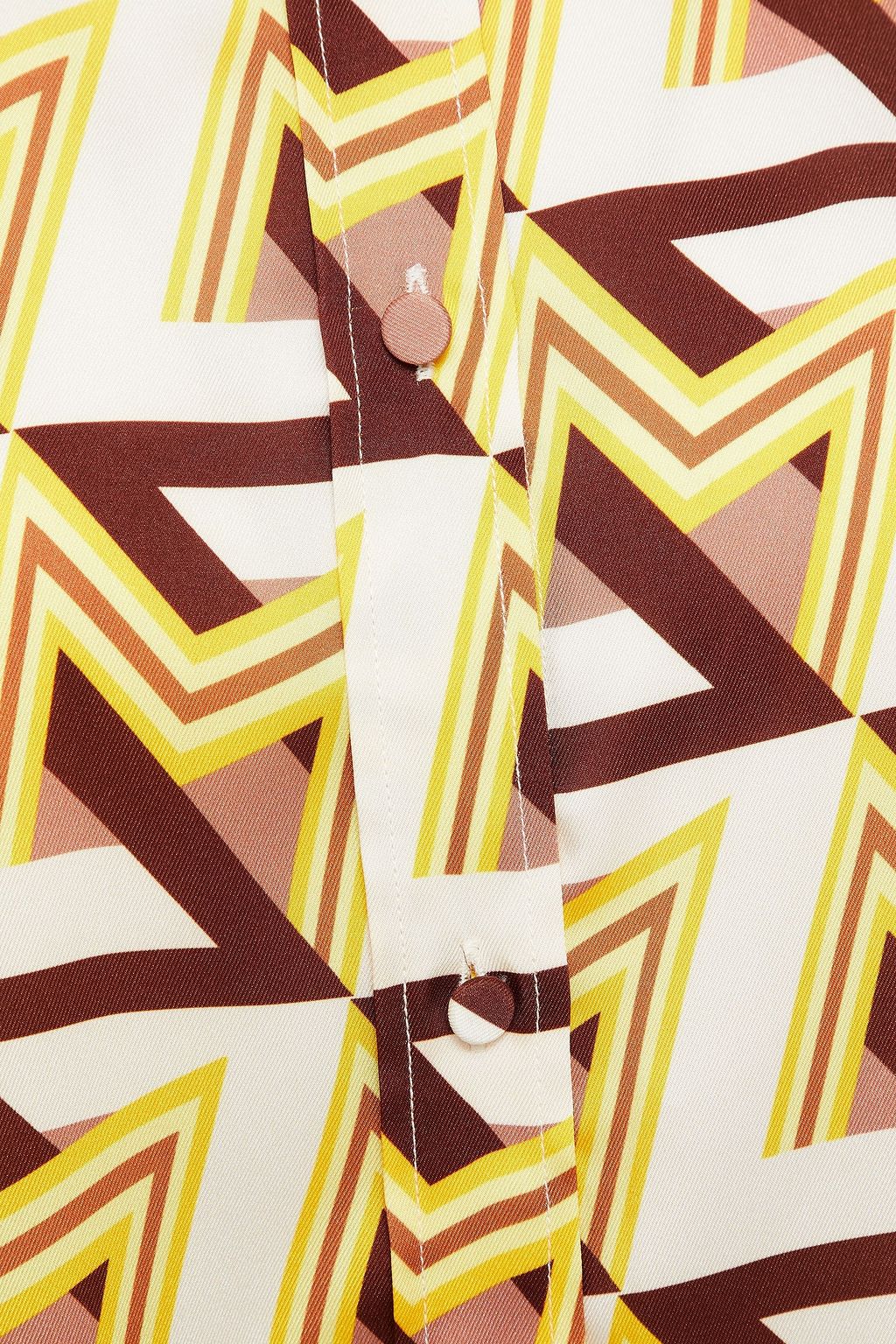 MSGM Printed satin-twill shirt