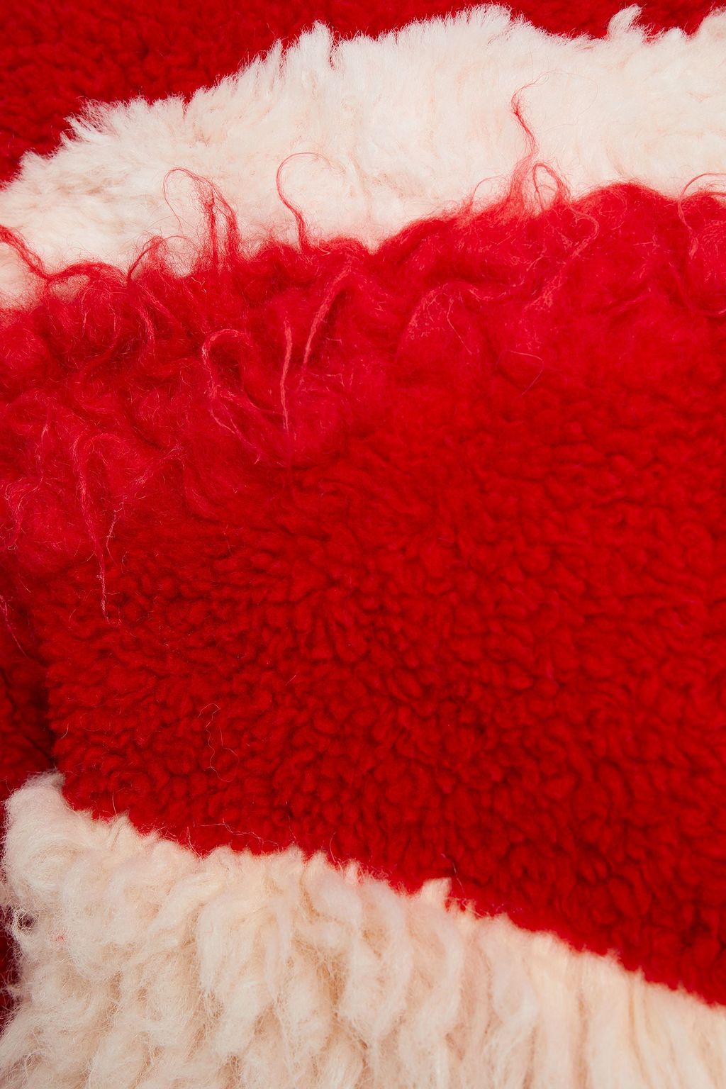 MSGM Wool-blend faux shearling jacket