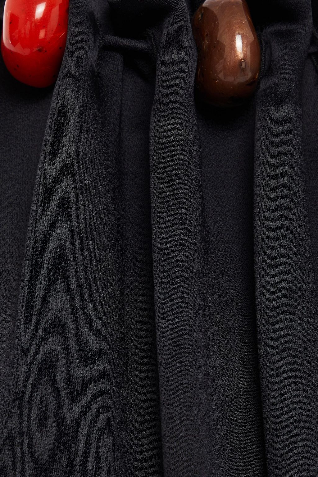 ALTUZARRA Embellished gathered satin dress