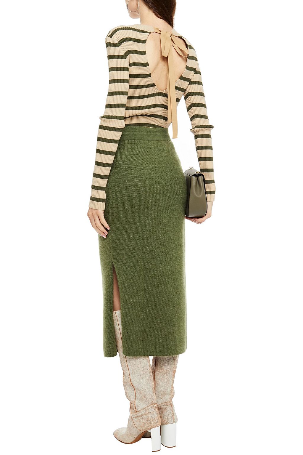 REJINA PYO Mohair-blend midi skirt