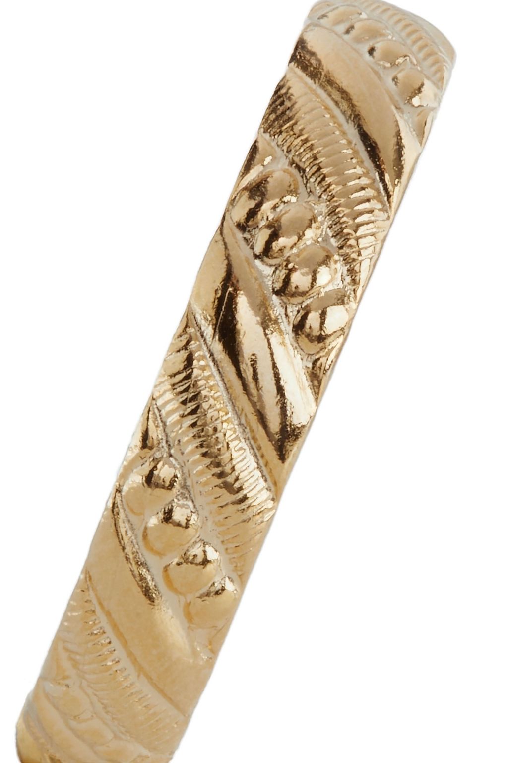 BEN-AMUN 24-karat gold-plated hoop earrings