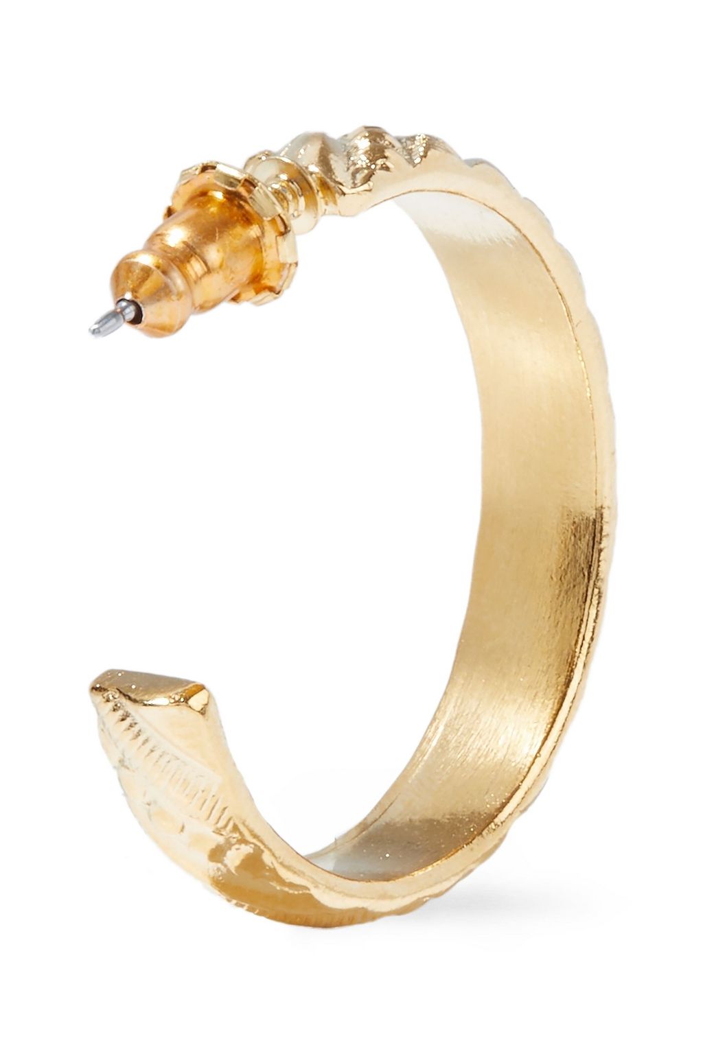 BEN-AMUN 24-karat gold-plated hoop earrings