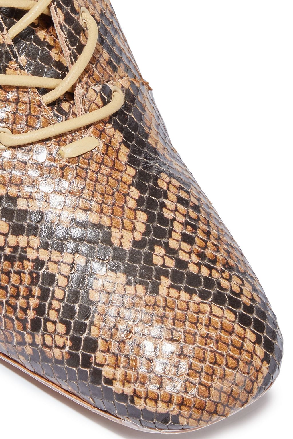 ZIMMERMANN Kniehohe Stiefel aus Leder mit Schlangeneffekt