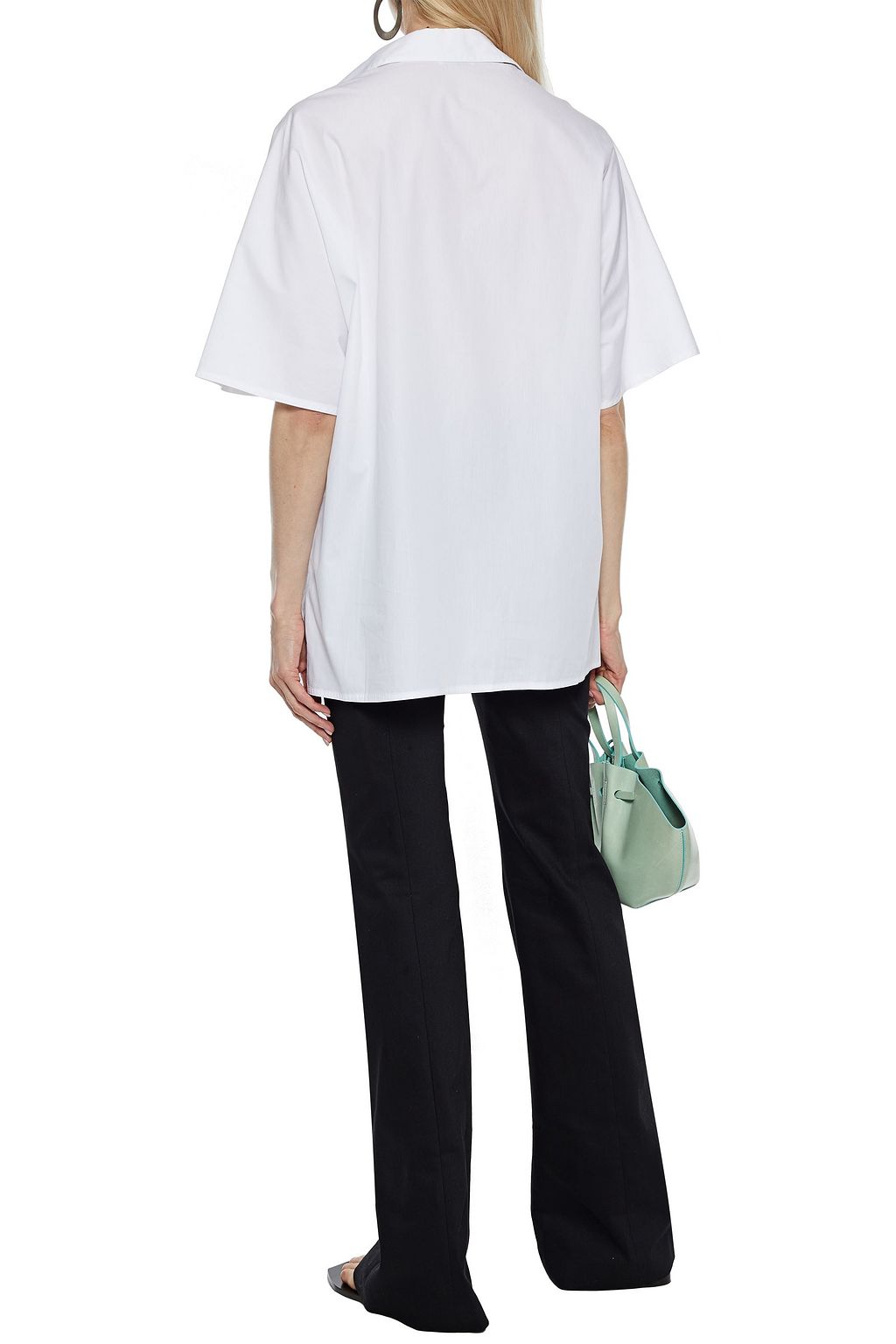 ROSETTA GETTY Oversized cotton-poplin shirt