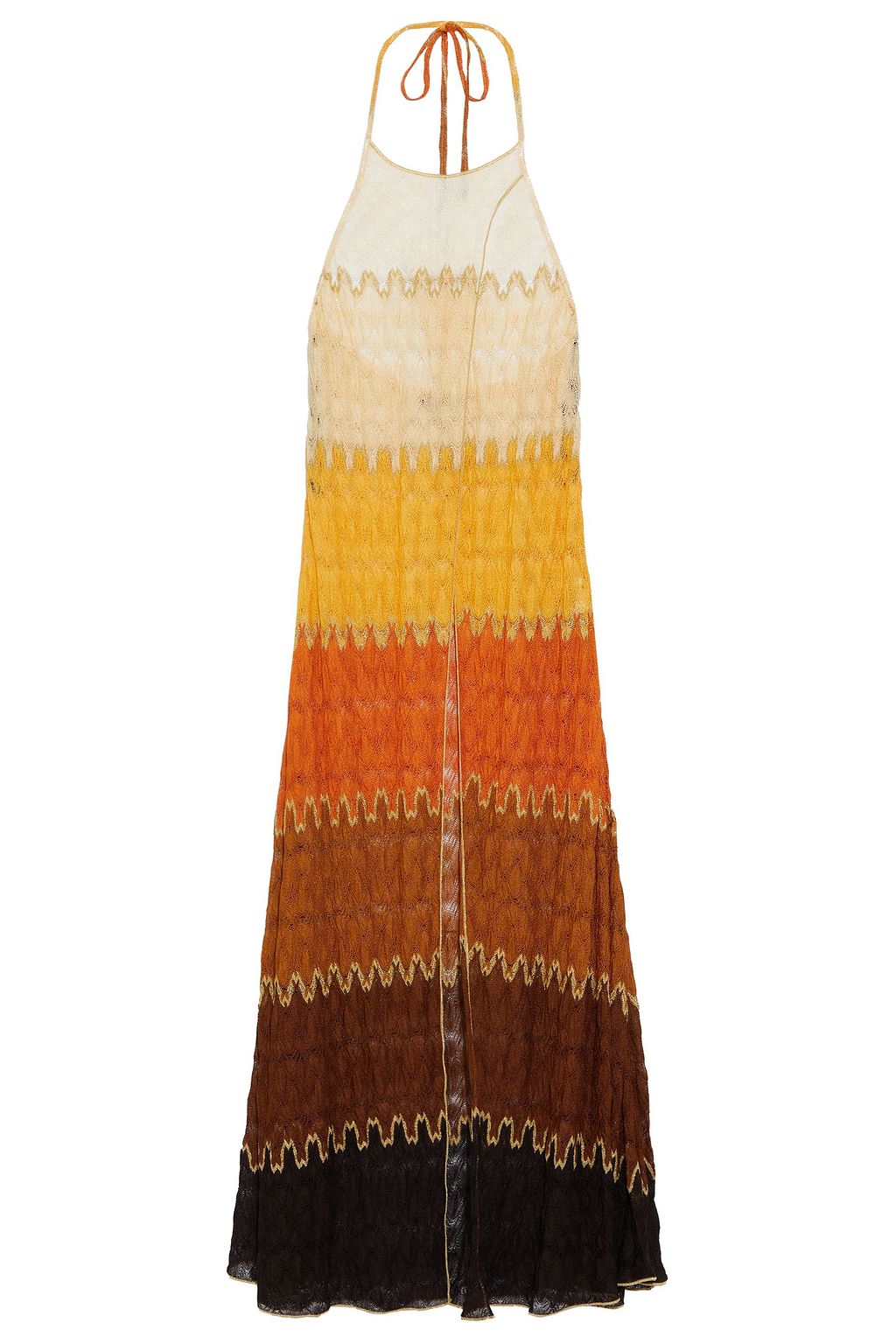 Marigold Mare Crochet Knit Halterneck Maxi Dress Sale Up To 70 Off The Outnet Missoni Mare The Outnet