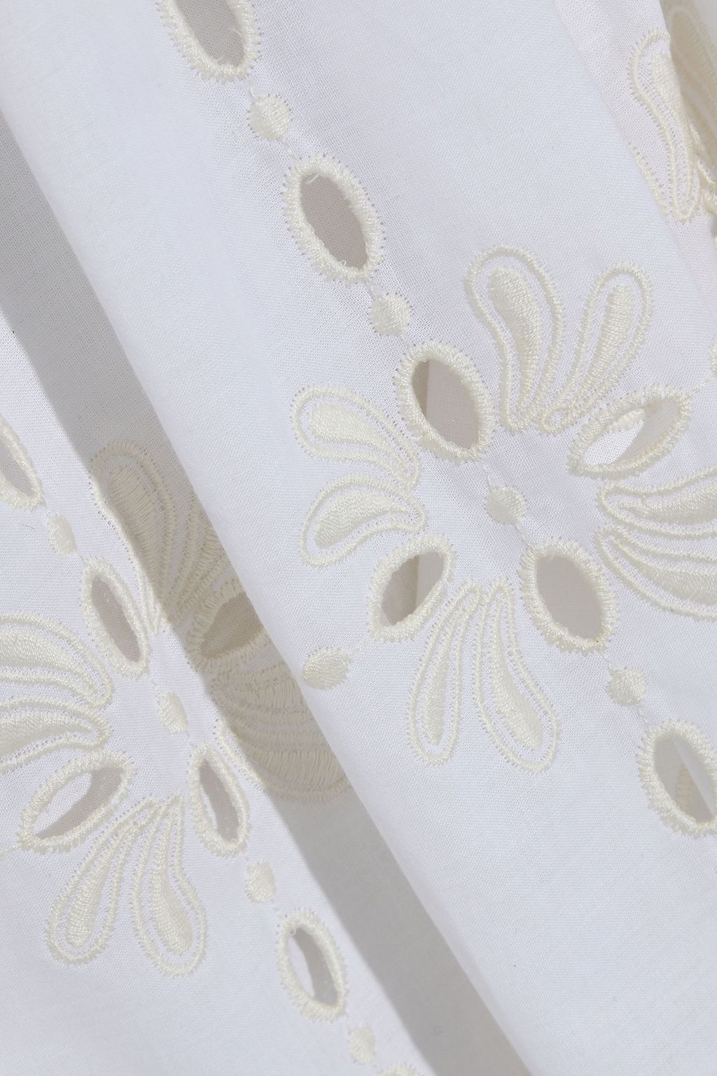SEE BY CHLOÉ Tiered ruffled broderie anglaise cotton midi dress