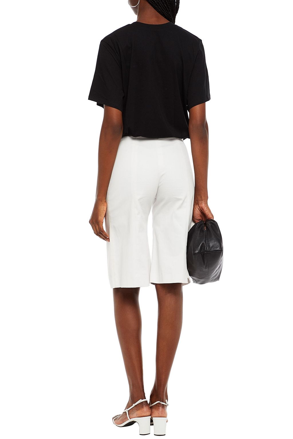 REJINA PYO Embroidered cotton-jersey T-shirt