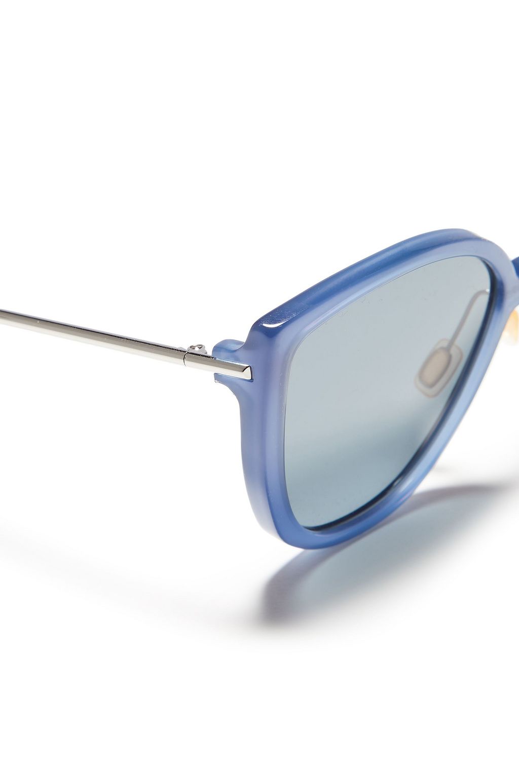 GANNI D-frame marbled acetate sunglasses