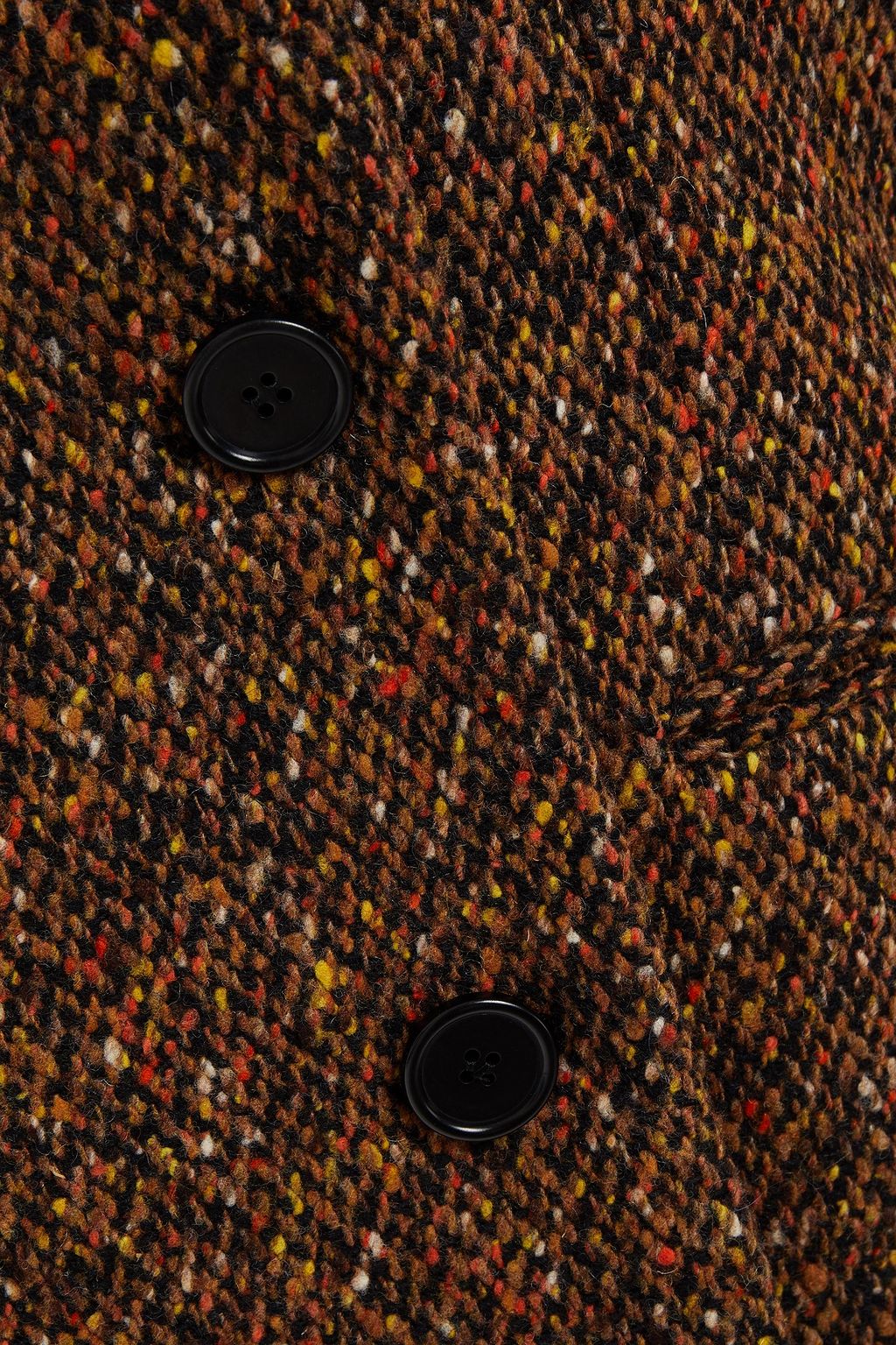 MSGM Double-breasted mélange wool coat