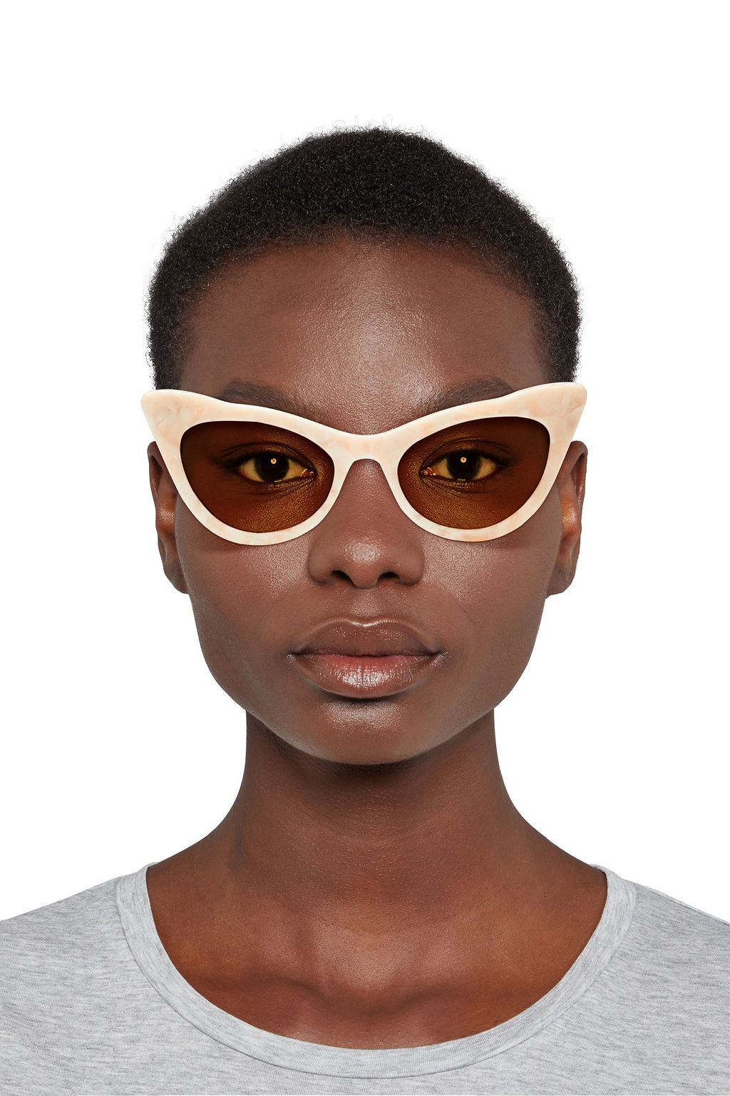 GANNI Sonnenbrille mit Cat-Eye-Rahmen aus Azetat