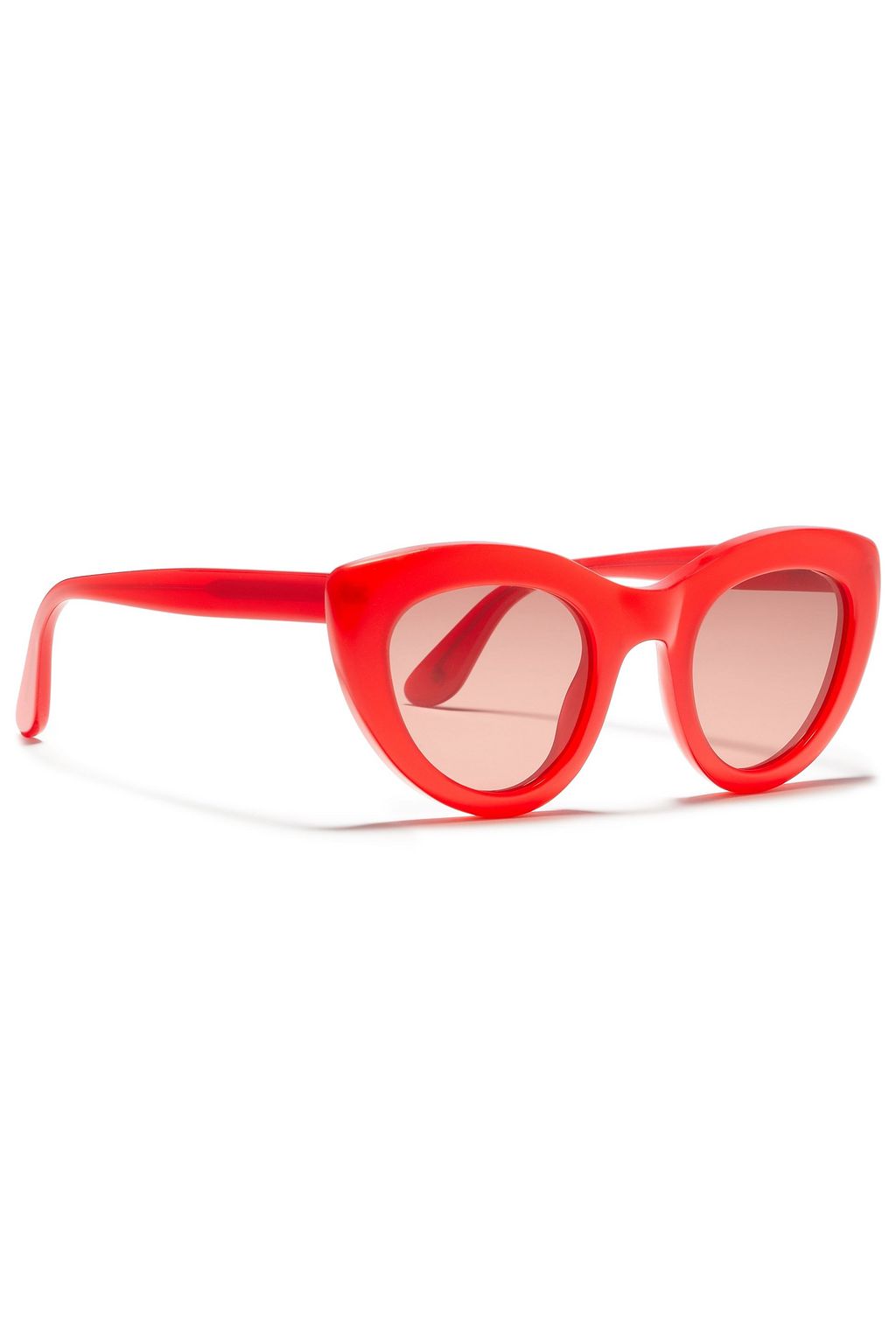 GANNI Cat-eye printed acetate sunglasses