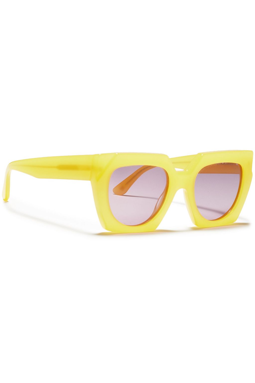 GANNI Dahlia square-frame acetate sunglasses