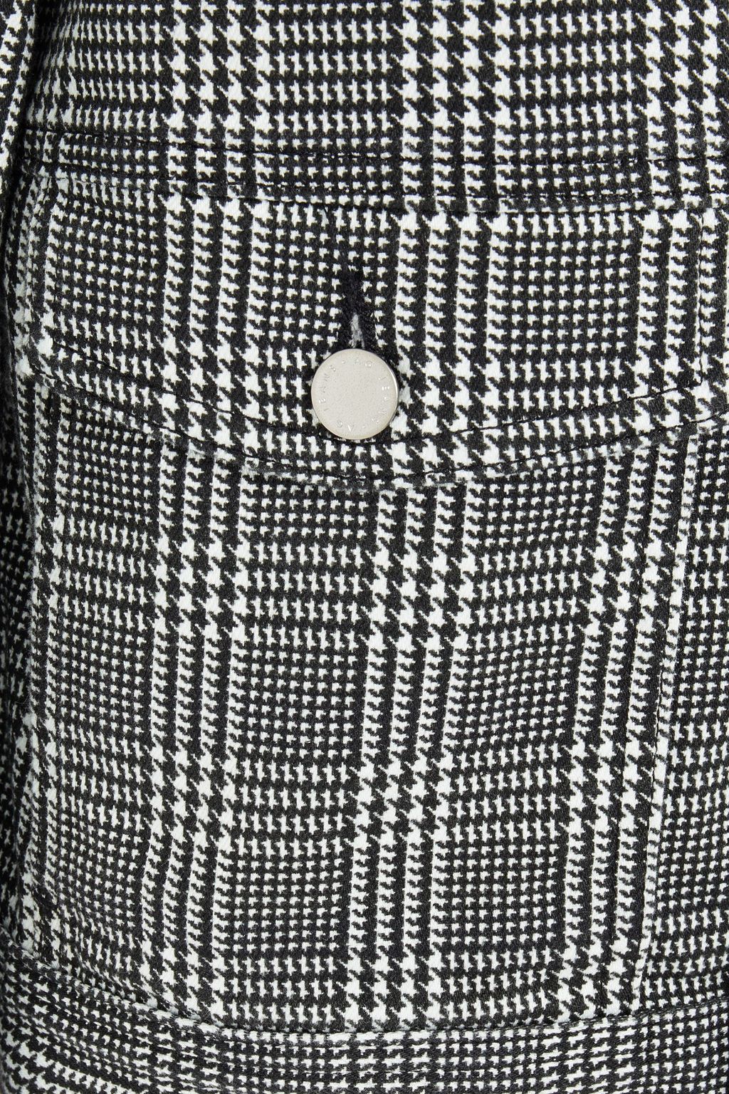AG JEANS Prince of Wales checked denim jacket