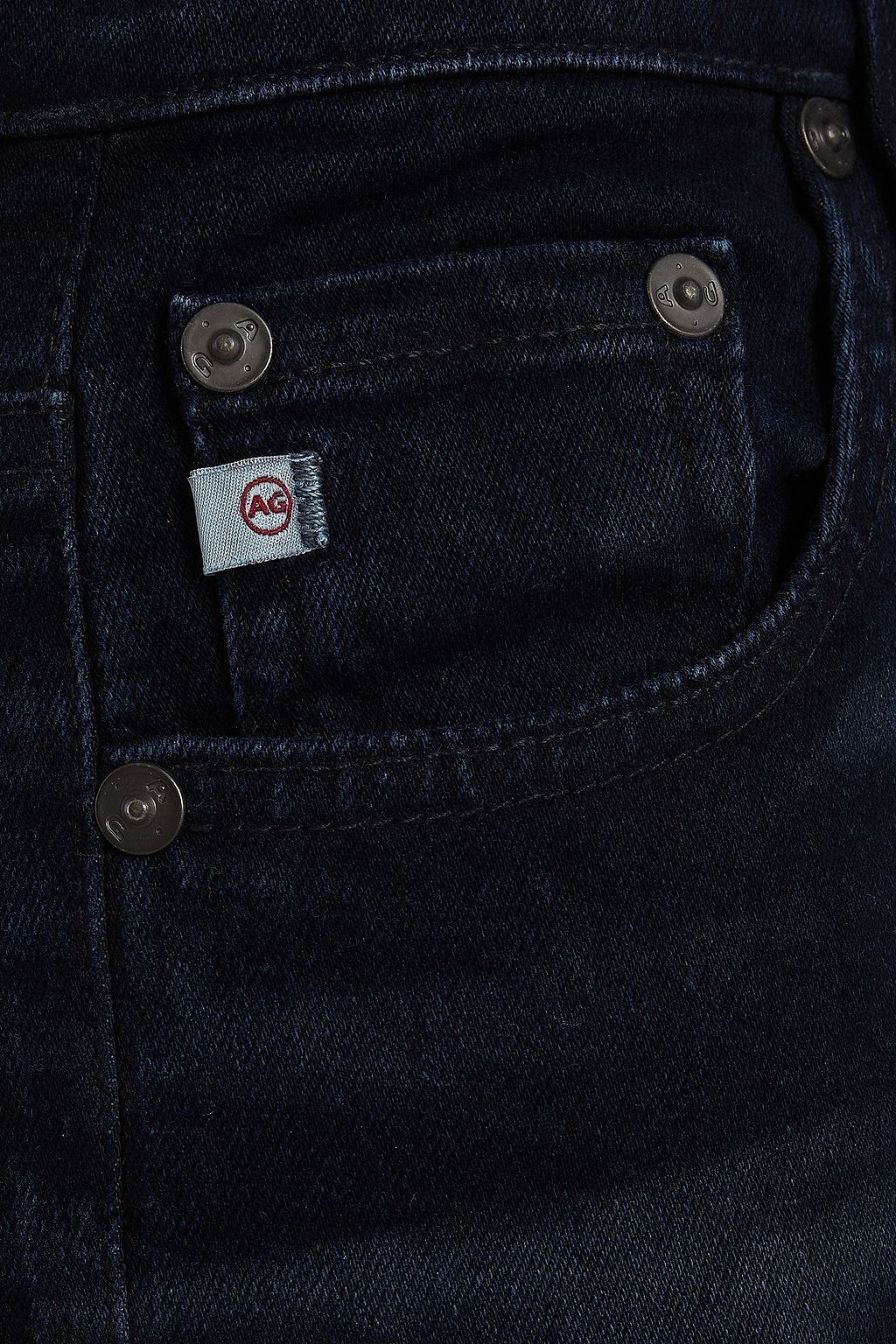 AG JEANS High-rise straight-leg jeans