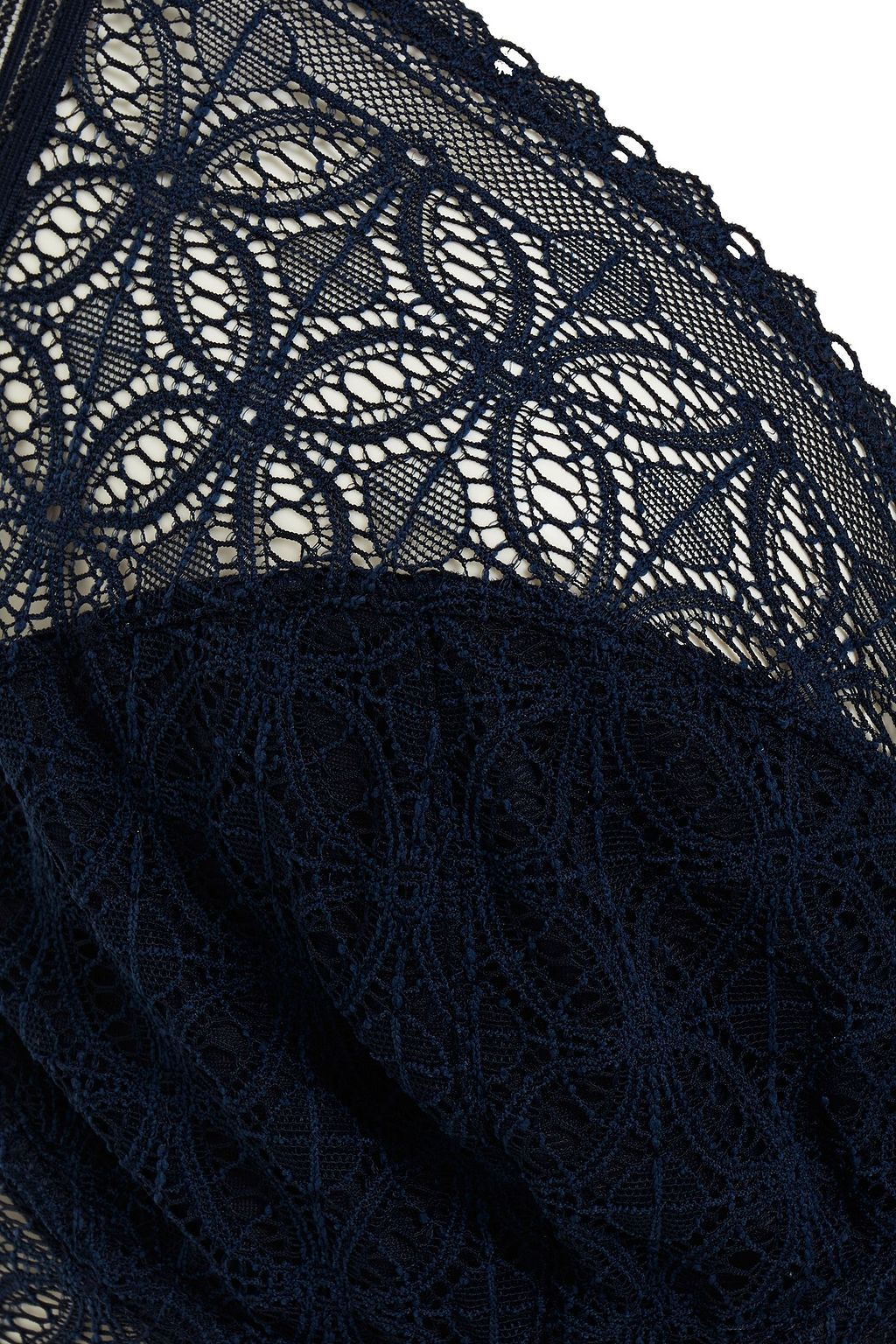 ELSE Mesh-trimmed stretch-lace underwired bra