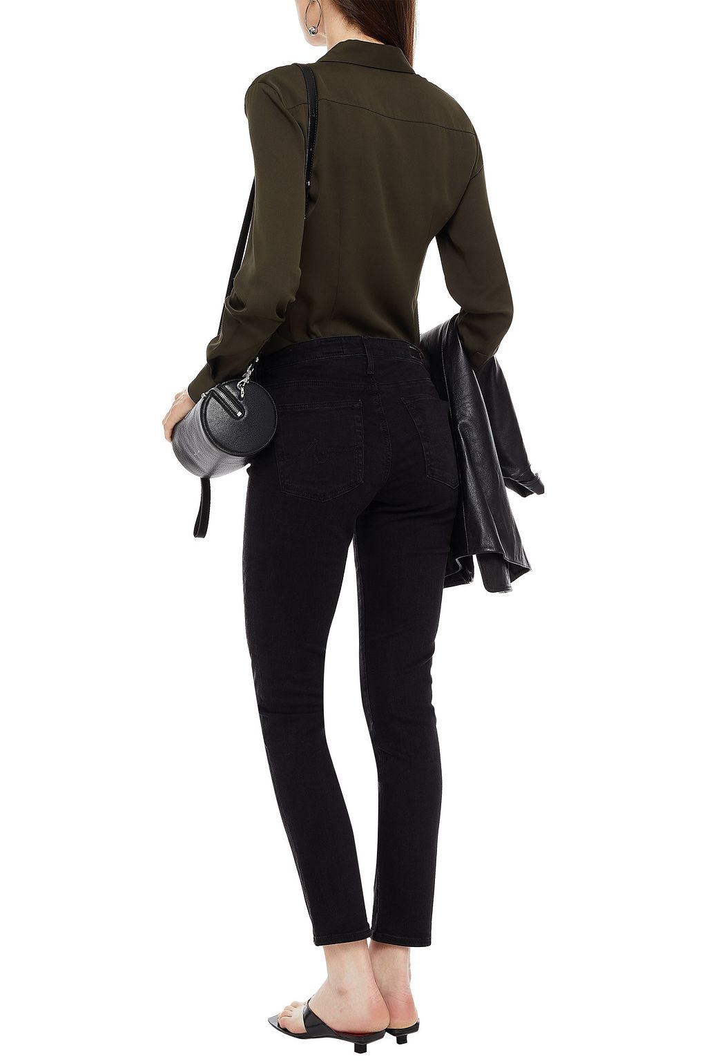 AG JEANS Mid-rise slim-leg jeans