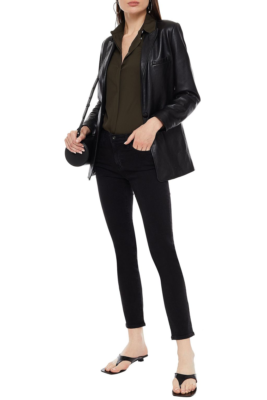 AG JEANS Mid-rise slim-leg jeans