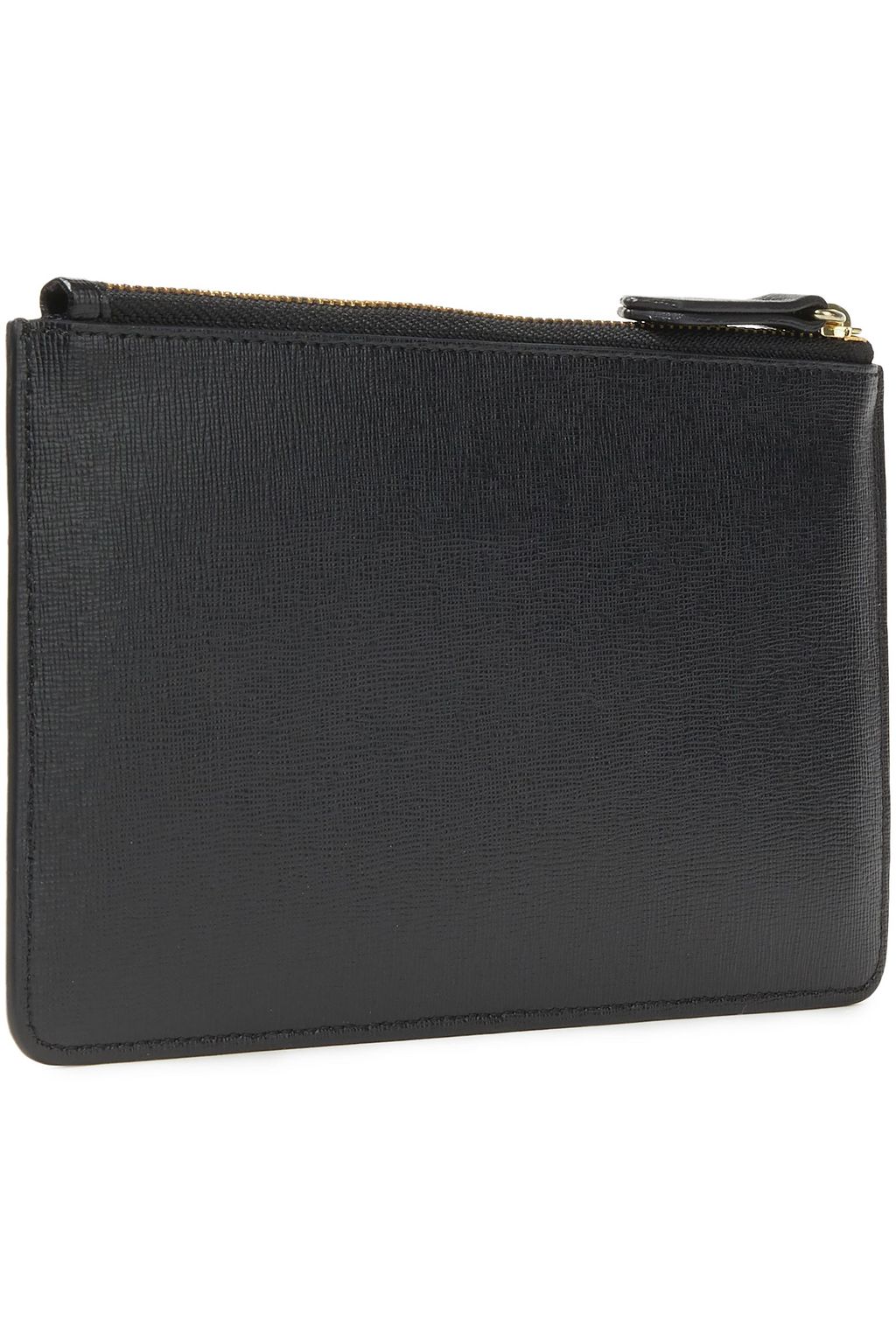 SERGIO ROSSI Textured-leather pouch