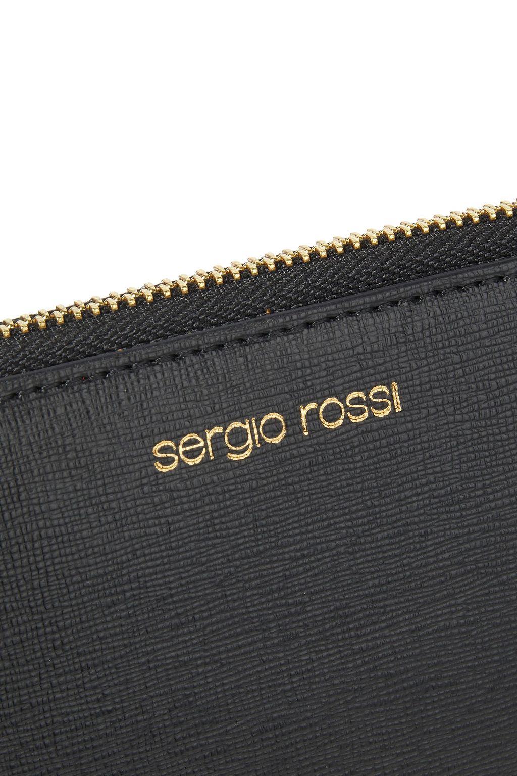 SERGIO ROSSI Textured-leather wallet
