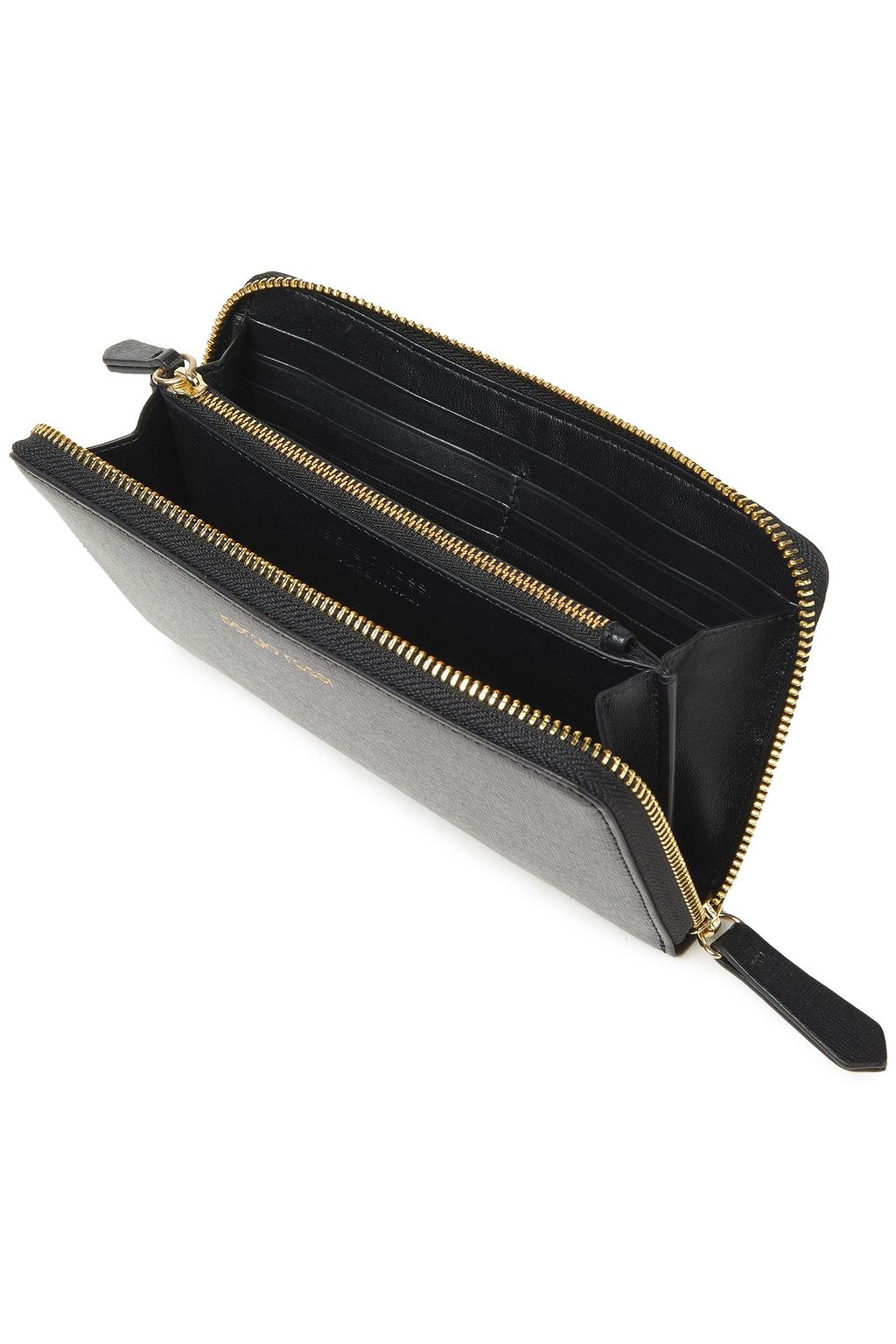 SERGIO ROSSI Textured-leather wallet