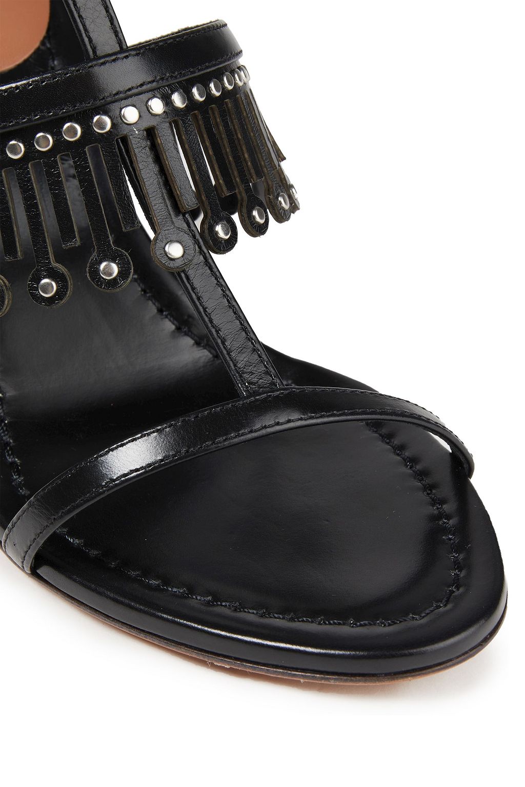 ALAÏA Sandalen aus lasergeschnittenem Leder mit Nieten