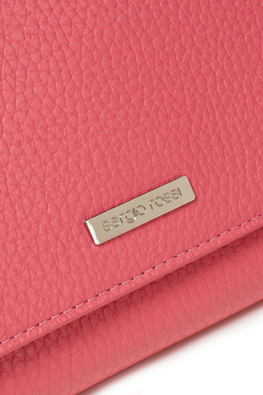 SERGIO ROSSI Pebbled-leather continental wallet